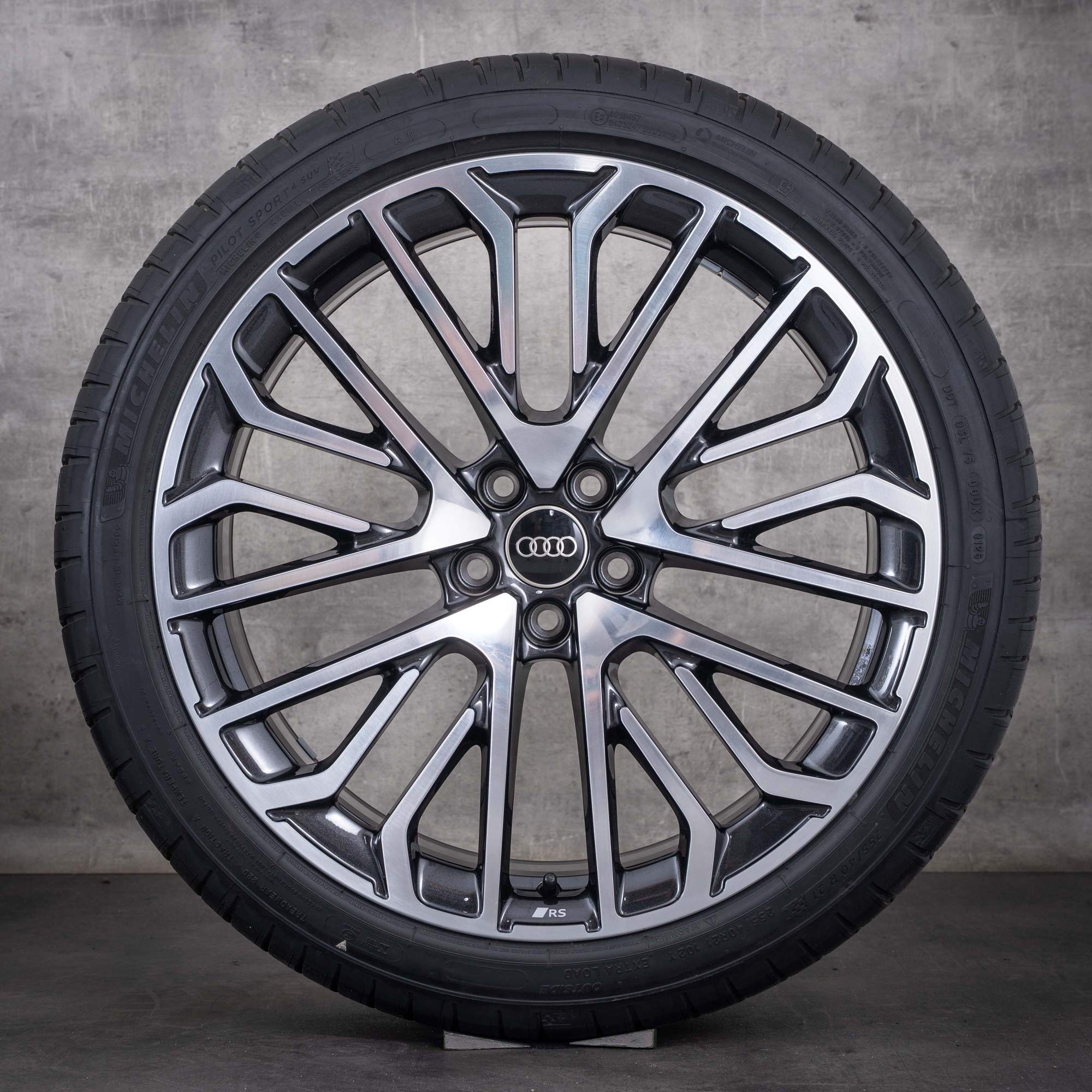Originale Audi Q5 SQ5 vinterhjul 21 tommer FY GU Sportback-fælge 8MA601025L granit diamond cut