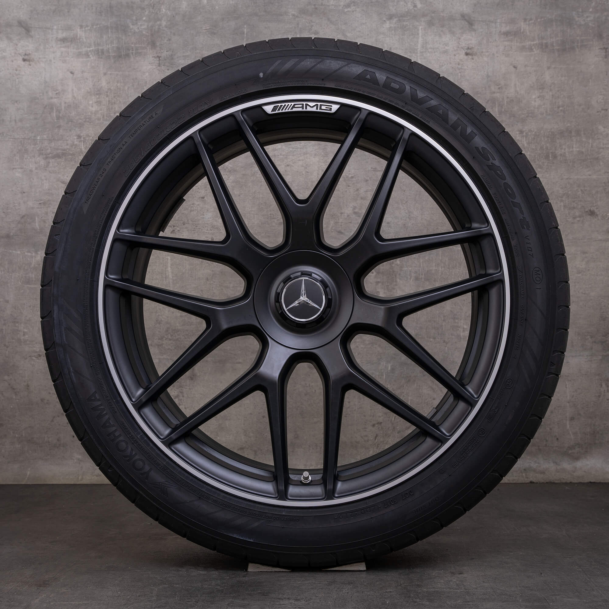 Orijinal Mercedes Benz GLE 53 63 AMG 4Matic+ jantlar 22 inç X167 C167 Hibrit yaz jant lastik A1674014400 A1674014500 siyah mat parlak tornalanmış