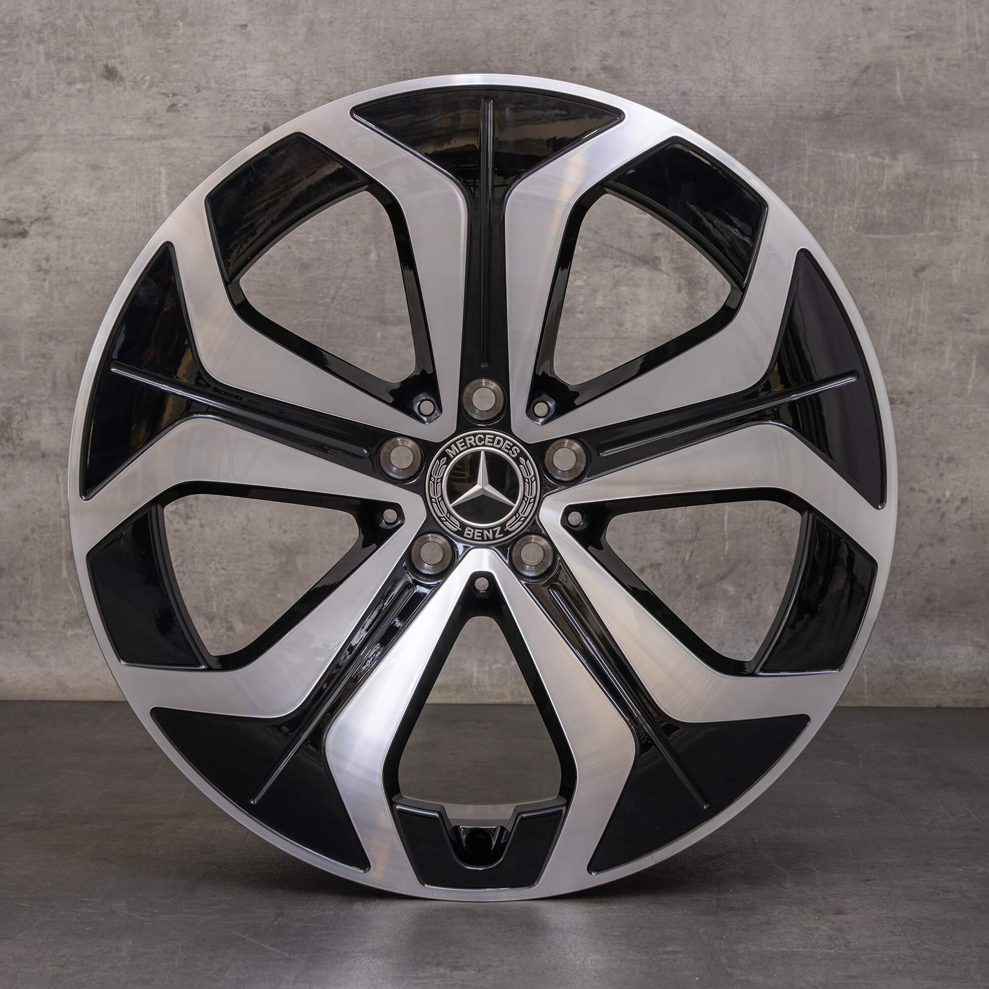 Orijinal Mercedes Benz E-Serisi kış jant lastik 19 inç X214 jantlar A2144014000 siyah parlak tornalı YENİ