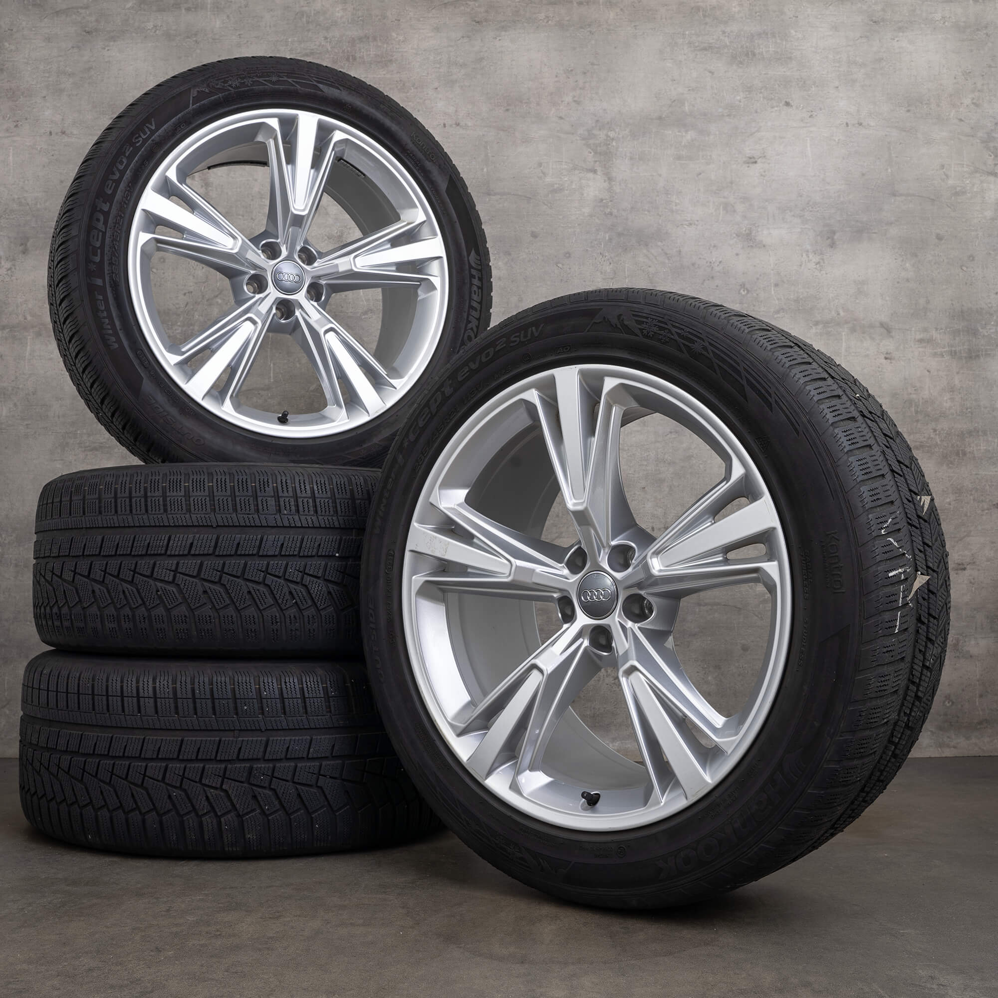 Original Audi Q8 SQ8 Winterräder 21 Zoll 4M Felgen 4M8601025H silber
