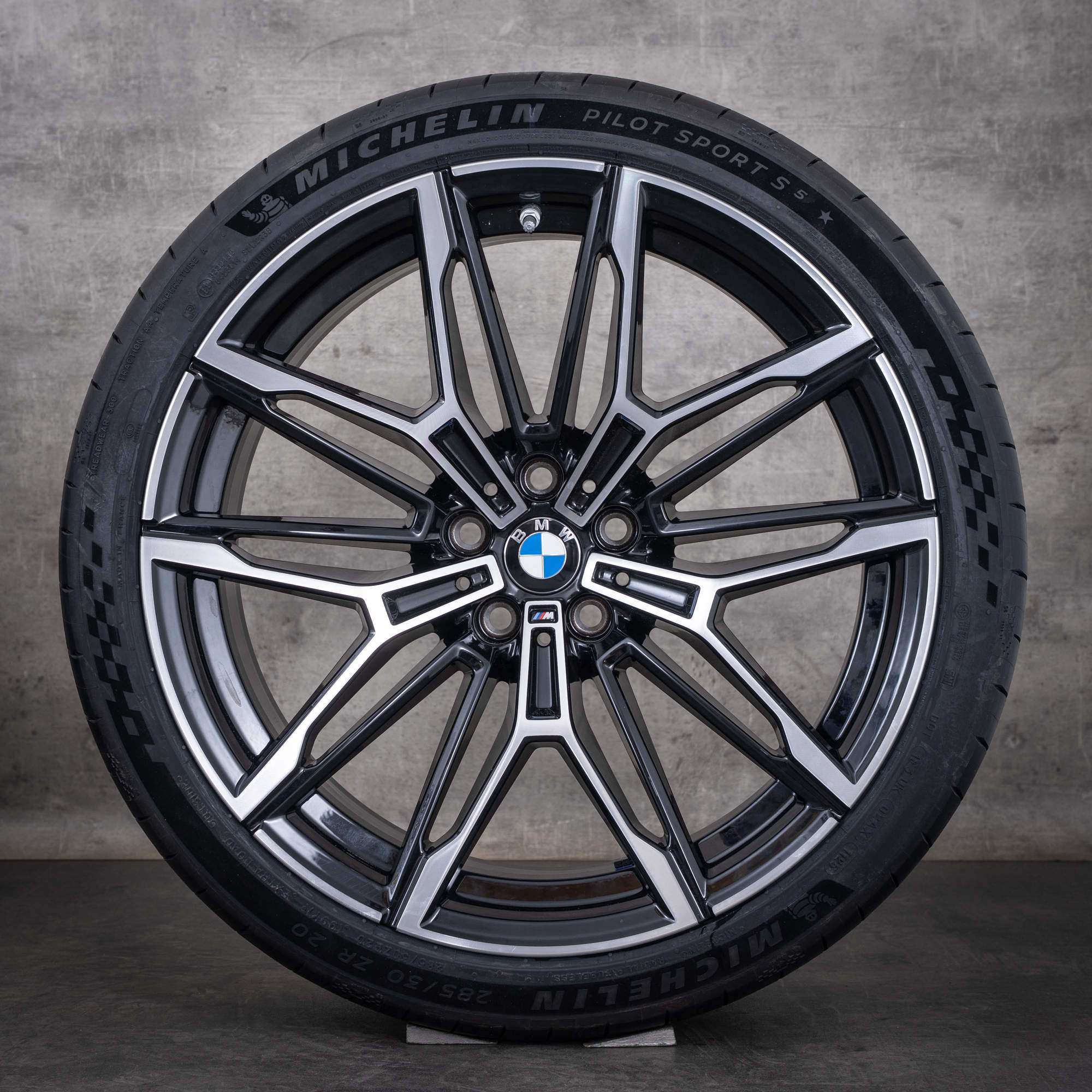 Oryginalne felgi BMW M2 M3 M4 19–20 cali G87 G80 G81 G82 G83 – koła letnie, stylizacja 930 M 7882869 7882870, czarne, Polerowane na wysoki połysk