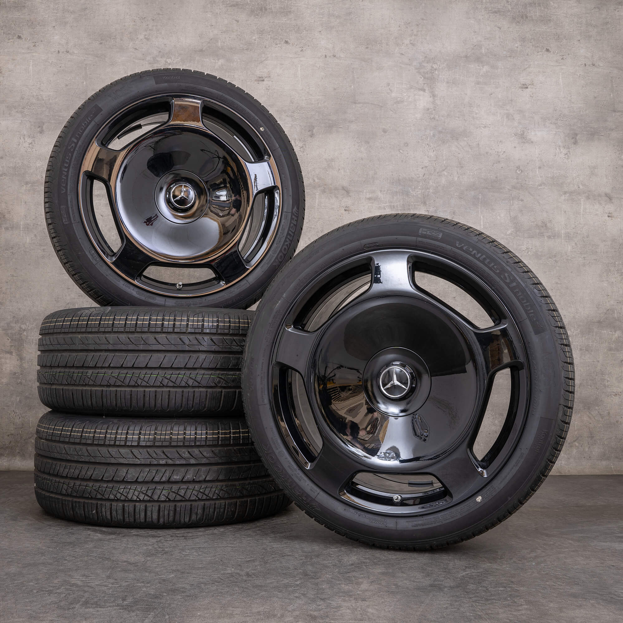 Alkuperäiset Maybach S-sarjan talvirenkaat 20 tuuman W223 V223 X223 vanteet A2234014200 musta kiiltävä