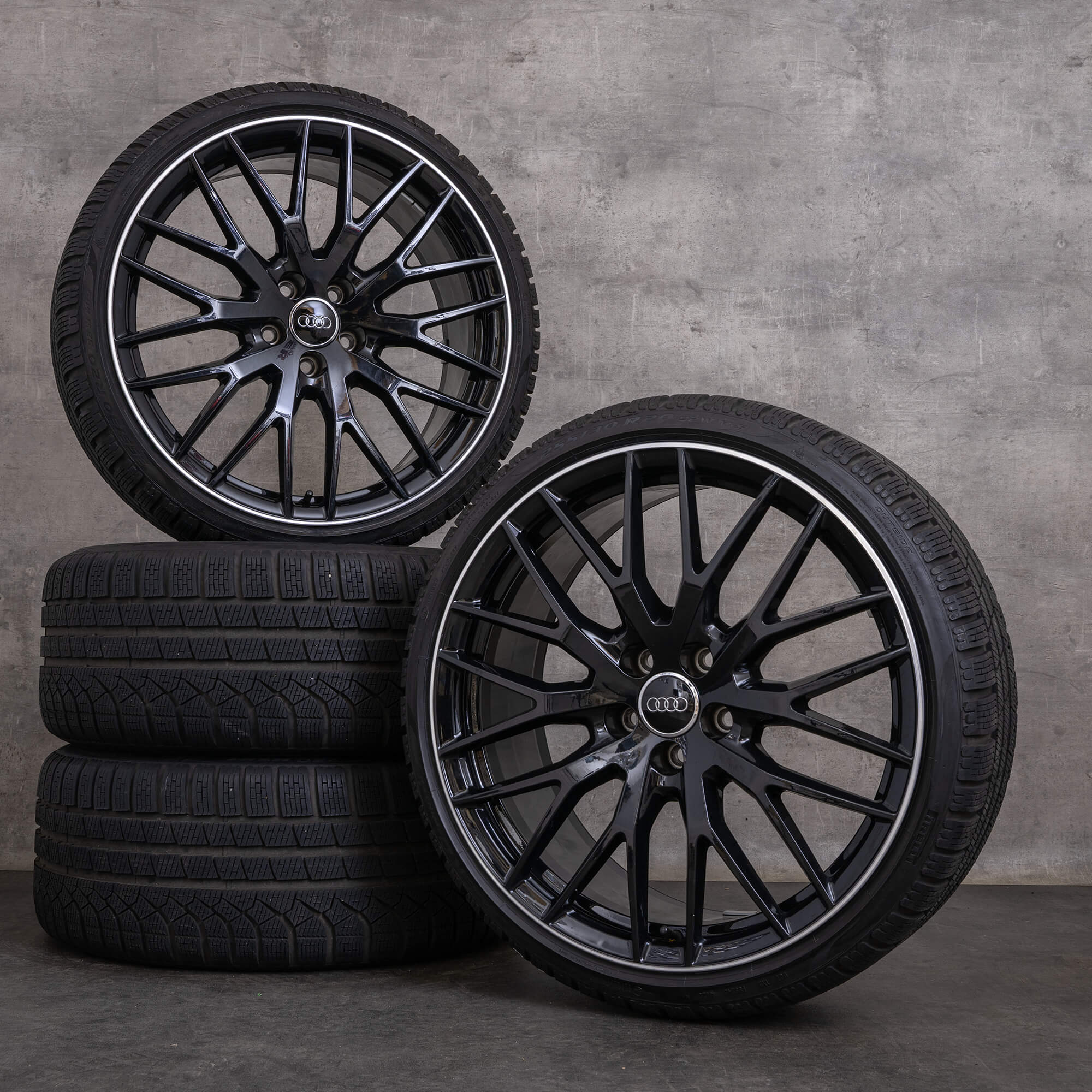 Original Audi TT TTS TTRS Winterräder 20 Zoll FV 8S Felgen 8S0601025AR schwarz glanzgedreht