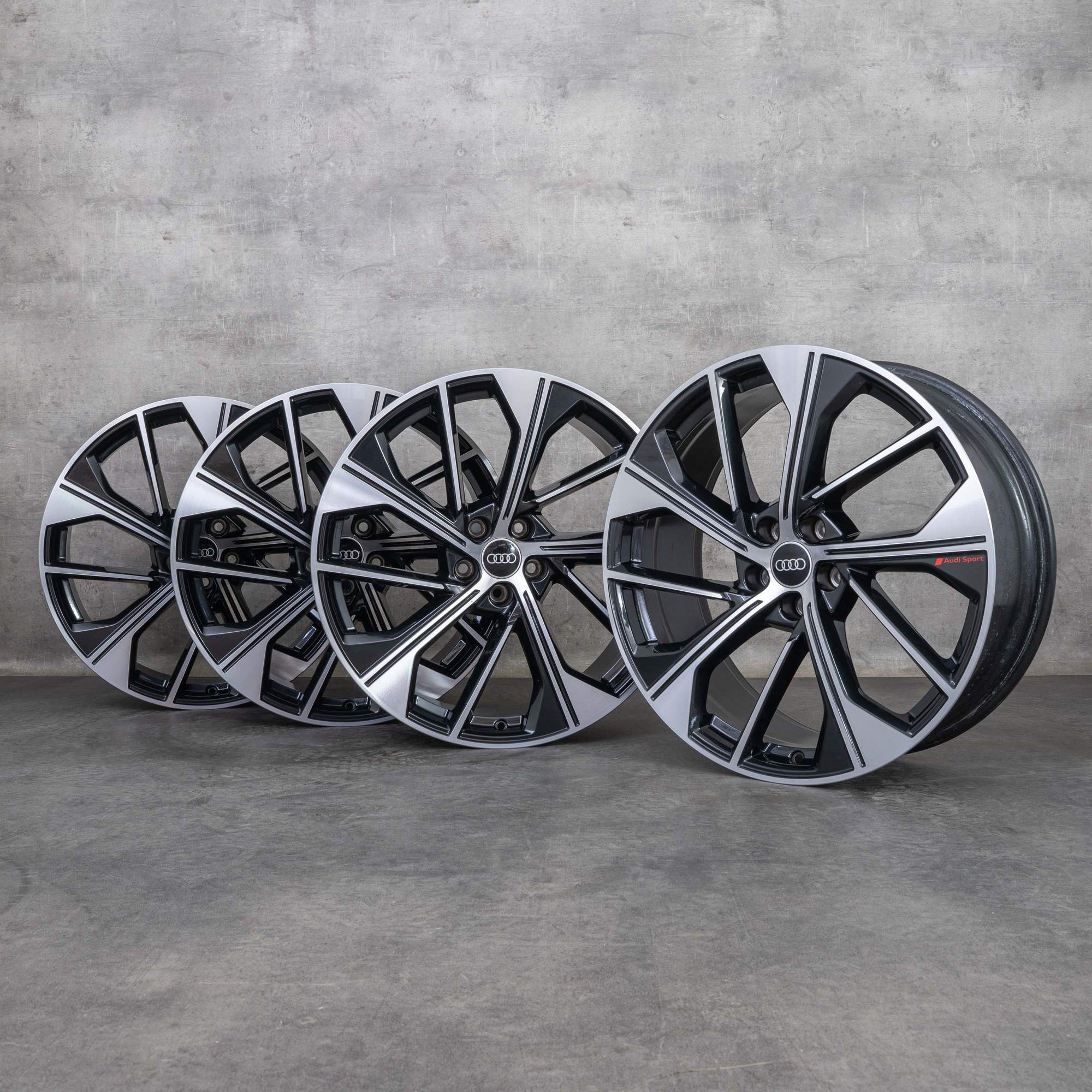 OEM Audi Q5 SQ5 rims 21 inch FY 80A601025BQ granite polisched