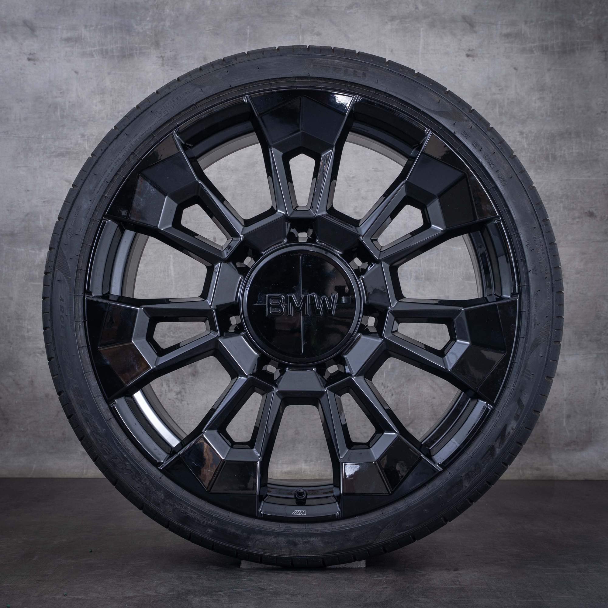 Original BMW XM Winterräder 23 Zoll G09 Styling 923 M Felgen 6856021 6856022 schwarz glanz