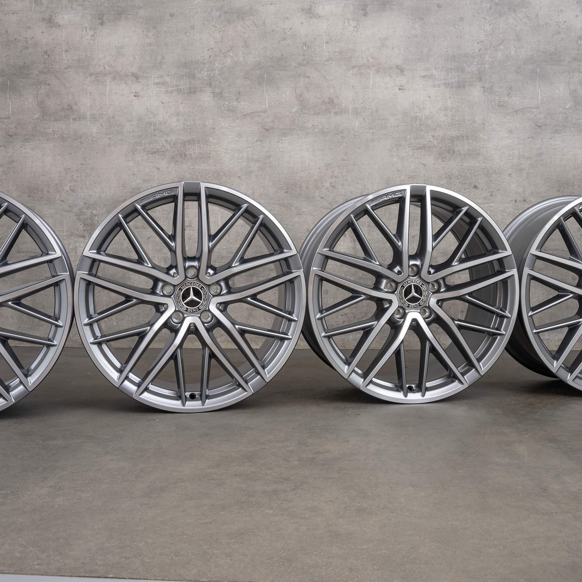 Genuine AMG Mercedes Benz Clase C C43 llantas 19 pulgadas W206 S206 de aluminio A2064012300 A2064012400 NUEVO