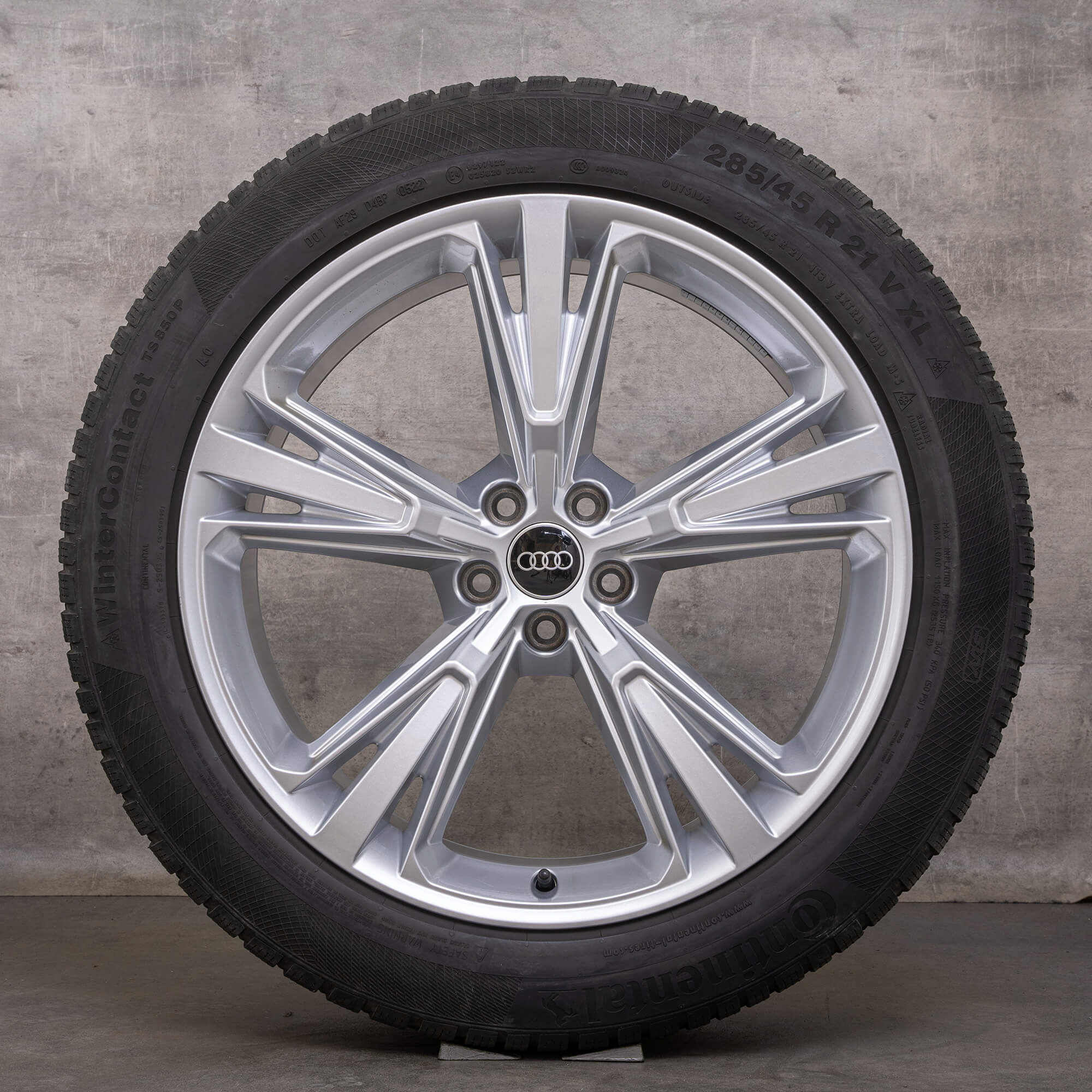 Original Audi Q8 SQ8 Winterräder 21 Zoll 4M Felgen 4M8601025H silber