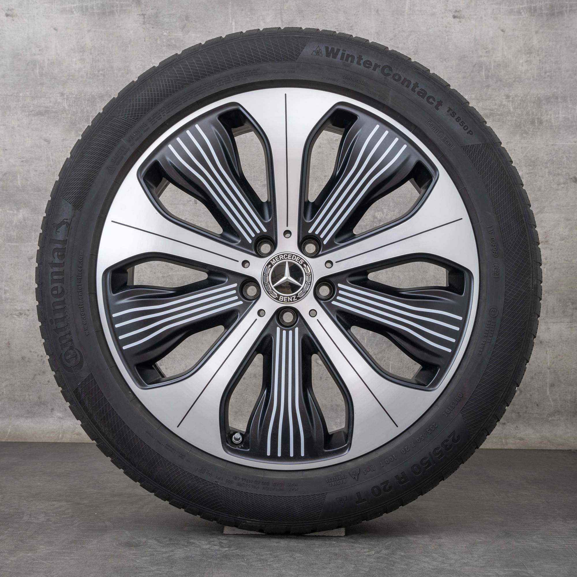 Oem Mercedes Benz EQC Jantes 20 pouces N293 été A2934010300 A2934010500 noir mat poli