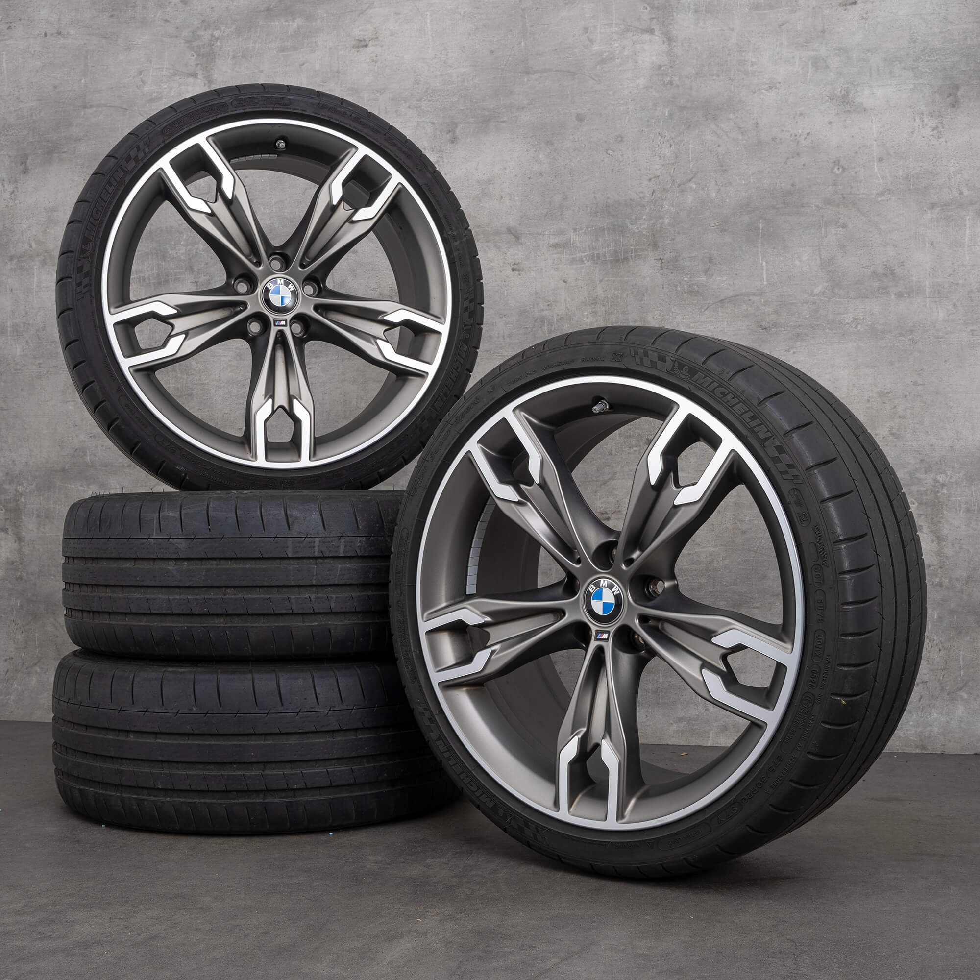 BMW 20 inch rims 5 series G30 G31 M668 summer tires wheels 7855087 75855088