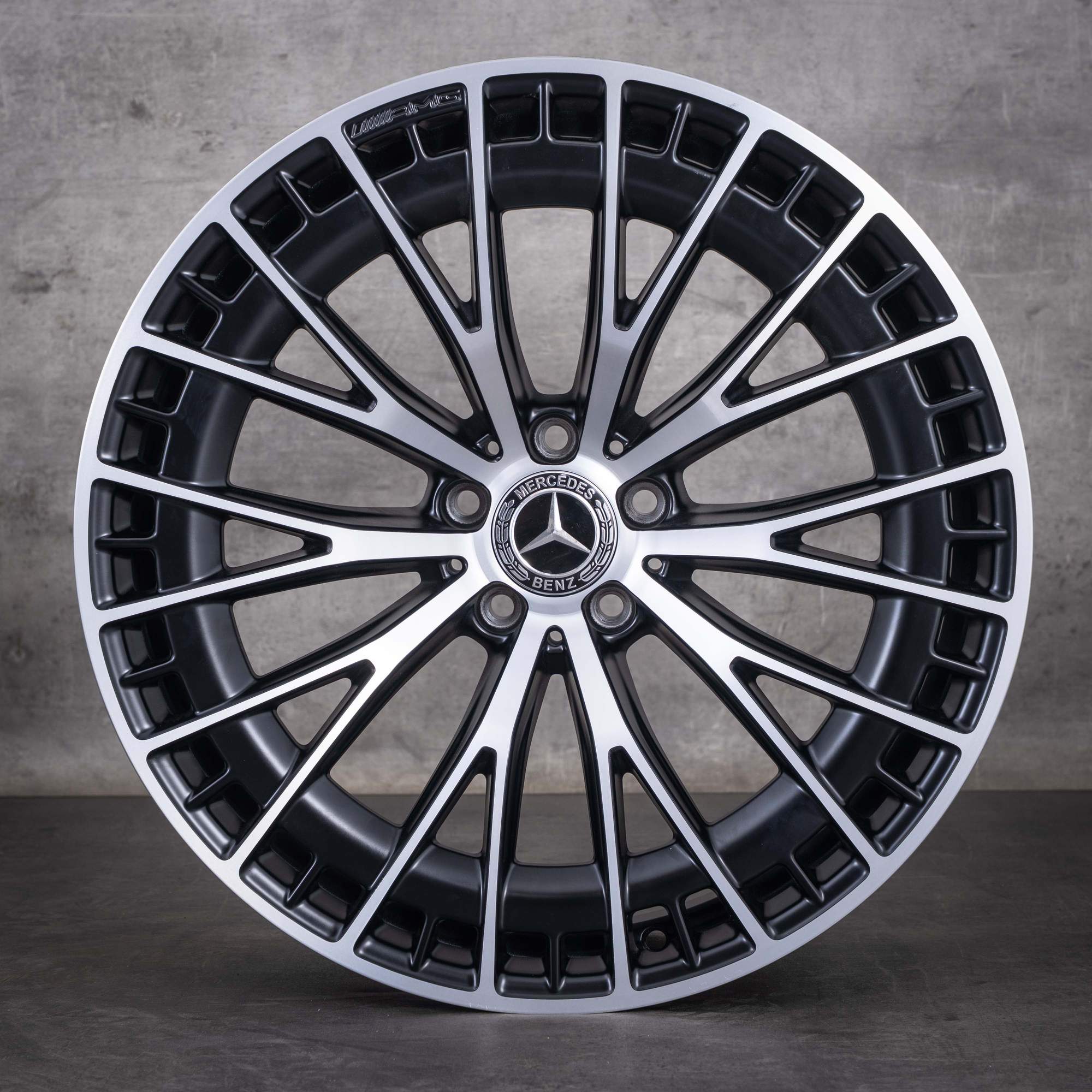 OEM Mercedes-Benz CLE 53 AMG 20inch rims C236 A236 4Matic A2364012900 A2364013000 Matte Black diamond cut