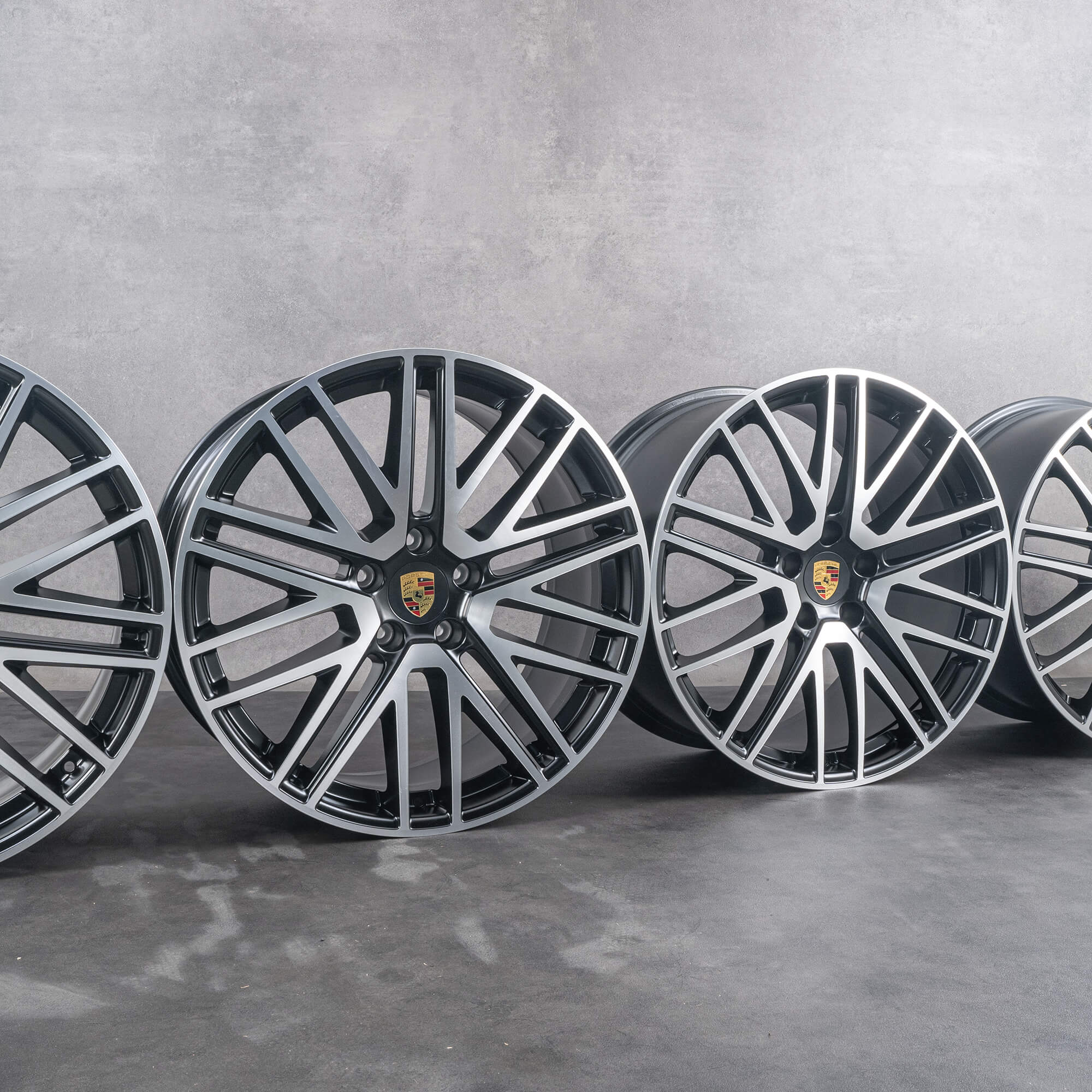 Original Porsche Cayenne E3 II Coupe Felgen 9YA II 22 Zoll 911 Turbo Design Neu