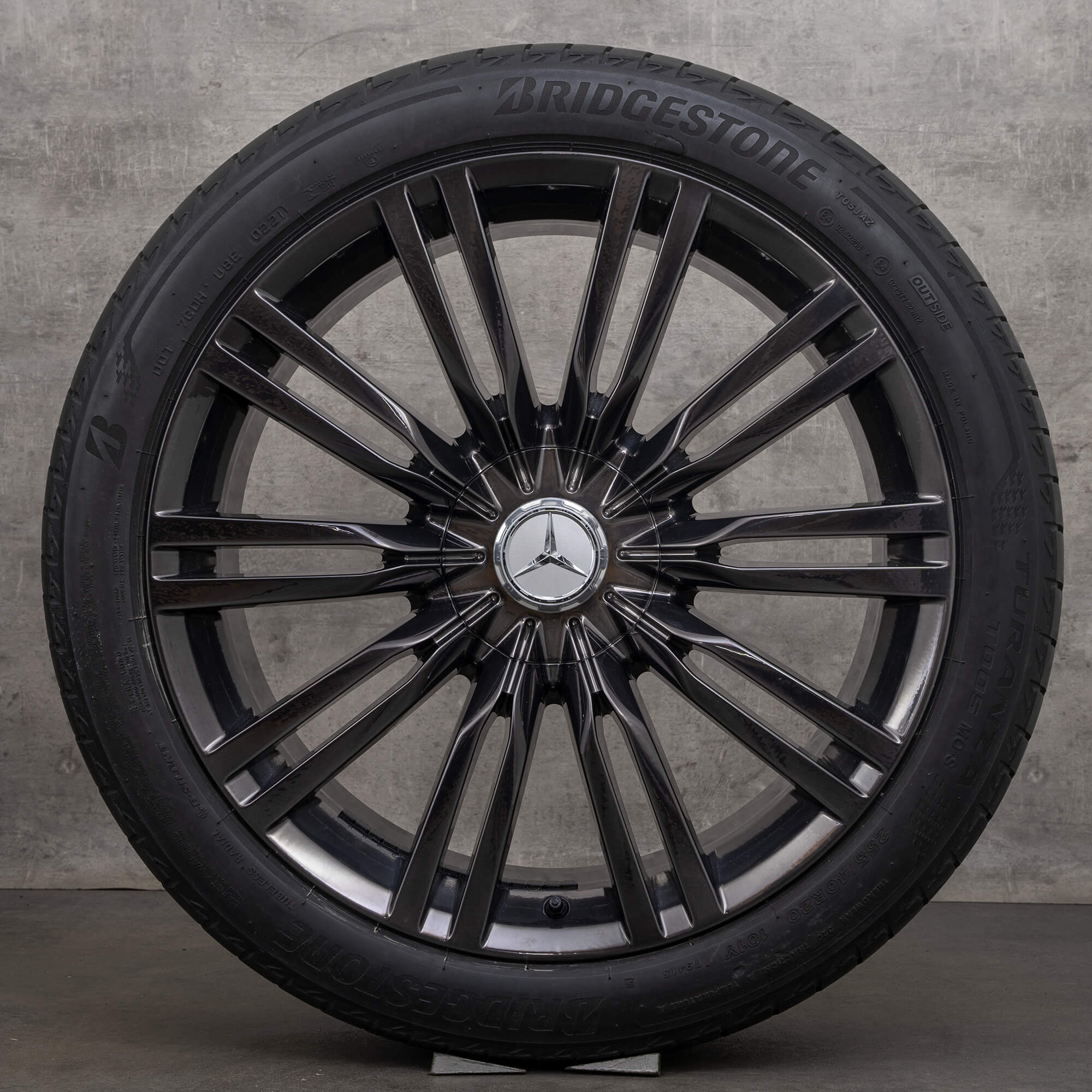 Alkuperäiset Maybach Mercedes Benz S-sarjan vanteet 20 tuuman W223 Z223 kesärenkaat A2234014000 A2234014100 savukromi kesäpyörät kesäpyörät.