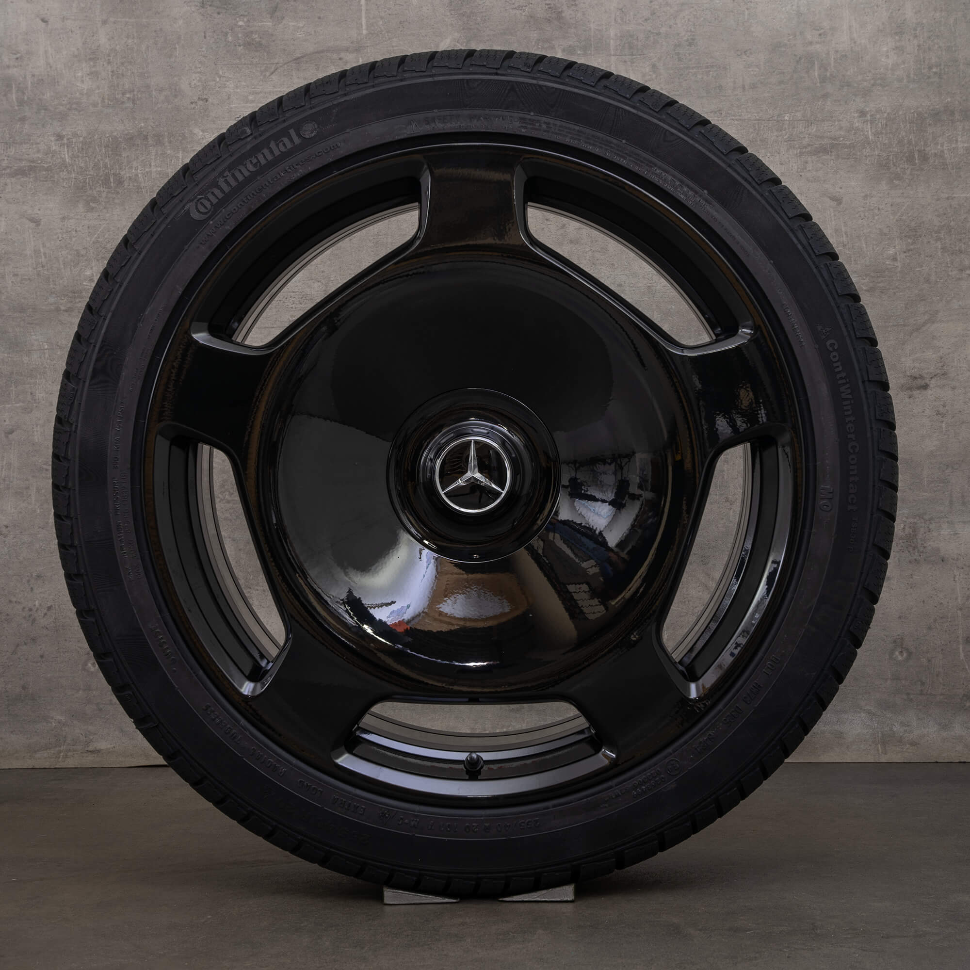 Alkuperäiset Mercedes Maybach S-sarjan talvirenkaat 20 tuuman Z223 W223 vanteet A2234014200 A2234014300 musta kiiltävä alumiinivanteet