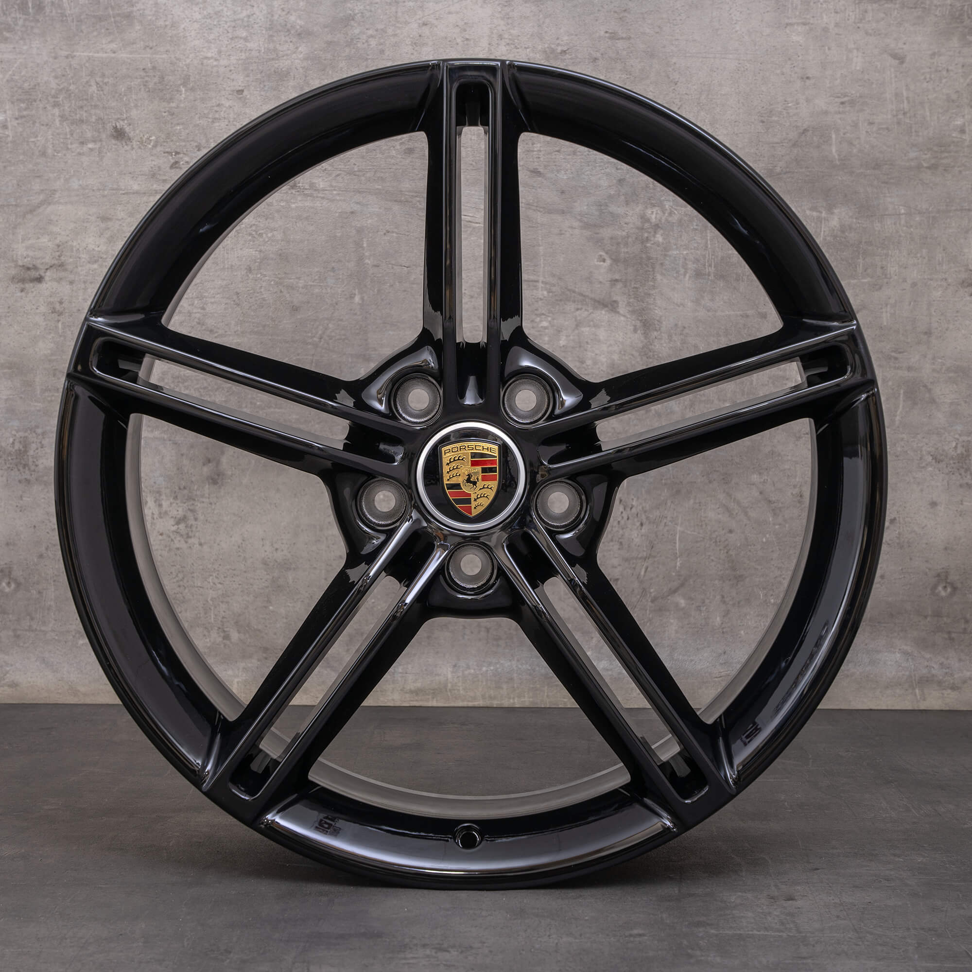 Original Porsche Taycan Felgen 21 Zoll 9J1 9J1601025AA 9J1601025AB schwarz glanz NEU