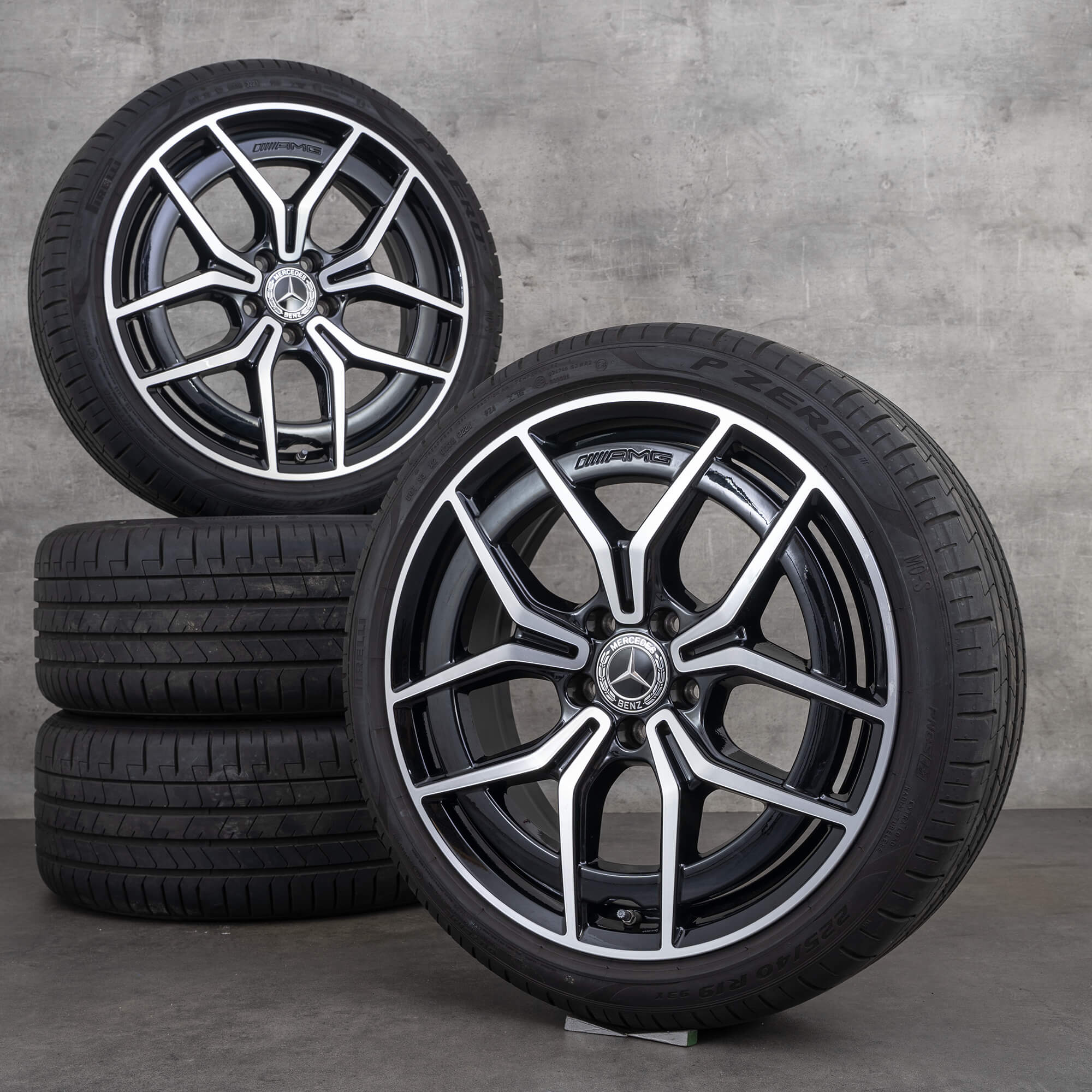 AMG 19 inch Mercedes Benz rims C-Class W206 S206 summer tires wheels