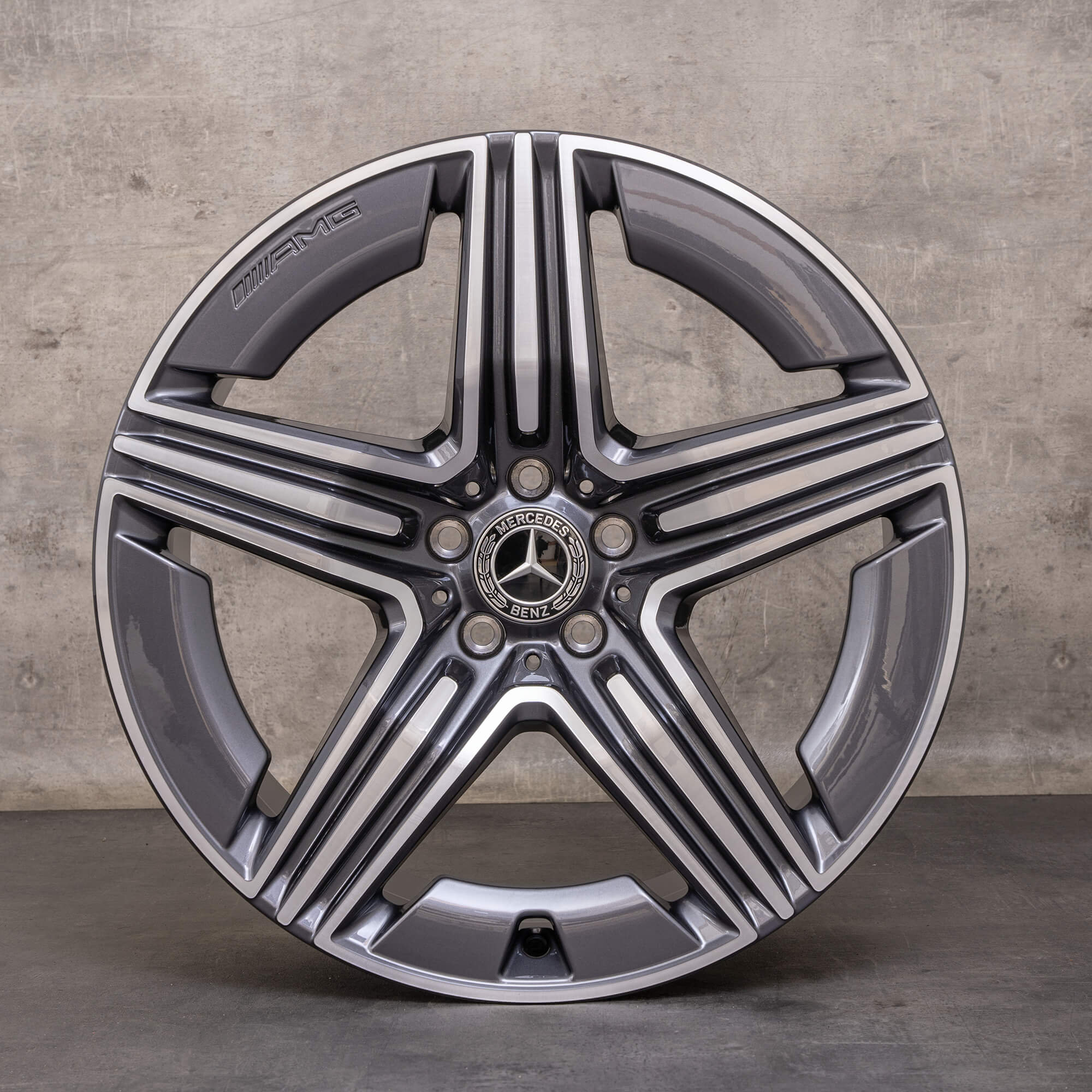 Jante originale Mercedes Benz GLC AMG 20 inch X254 C254 A2544010600 A2544010700 gri himalaya Lucios NOU