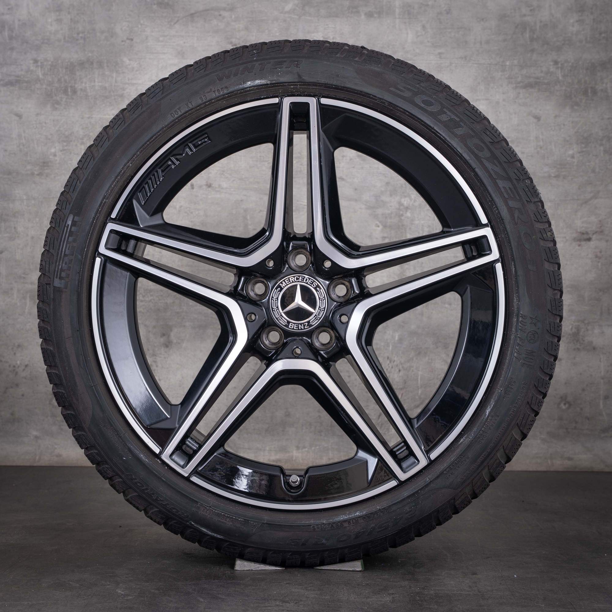 Original Mercedes Benz CLS 53 AMG 4Matic Winterräder 19 Zoll C257 Felgen A2574013000 A2574011500 schwarz glanzgedreht