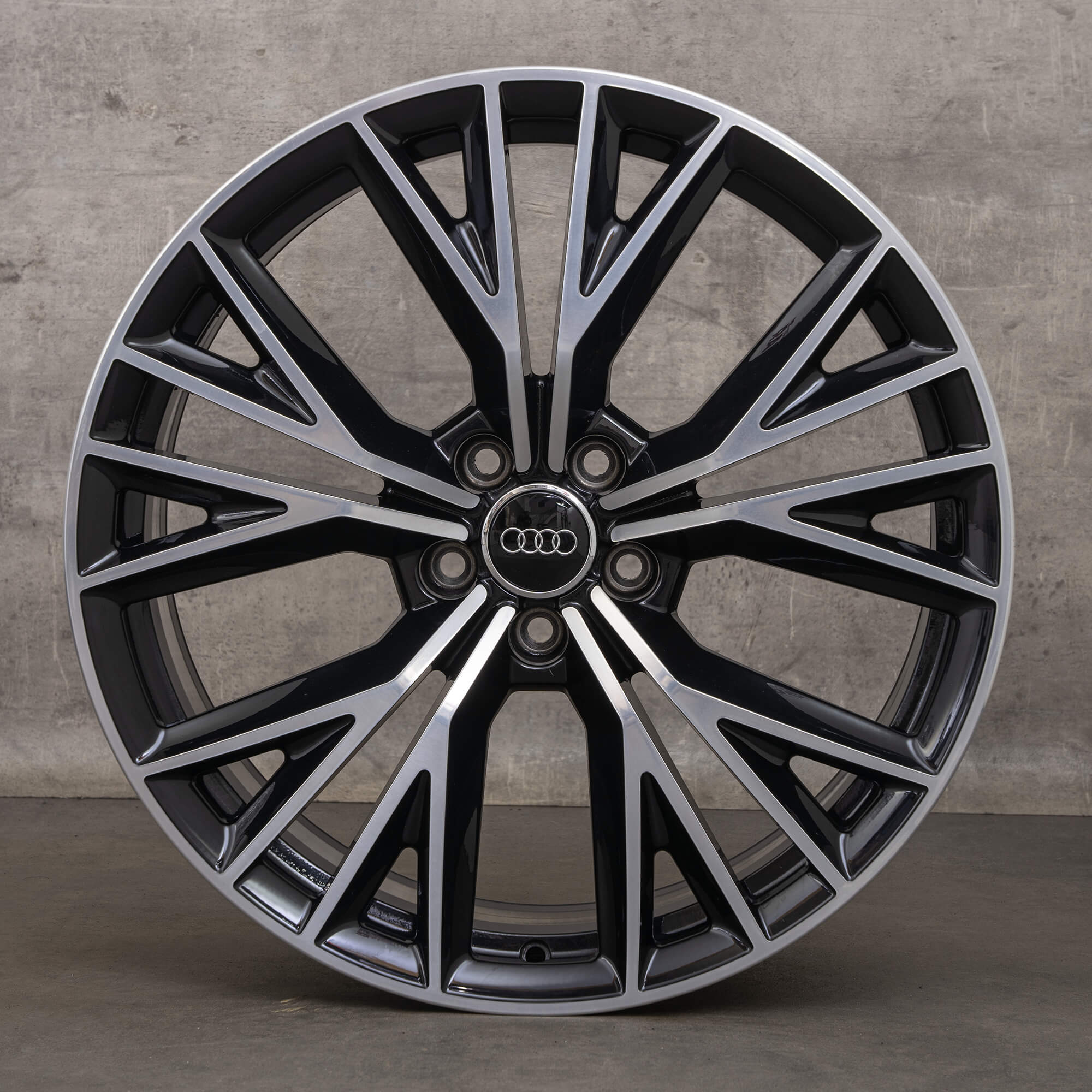 Originale Audi A7 S7 4G C7 20 Zoll Felgen 4G8601025BE Alufelgen schwarz