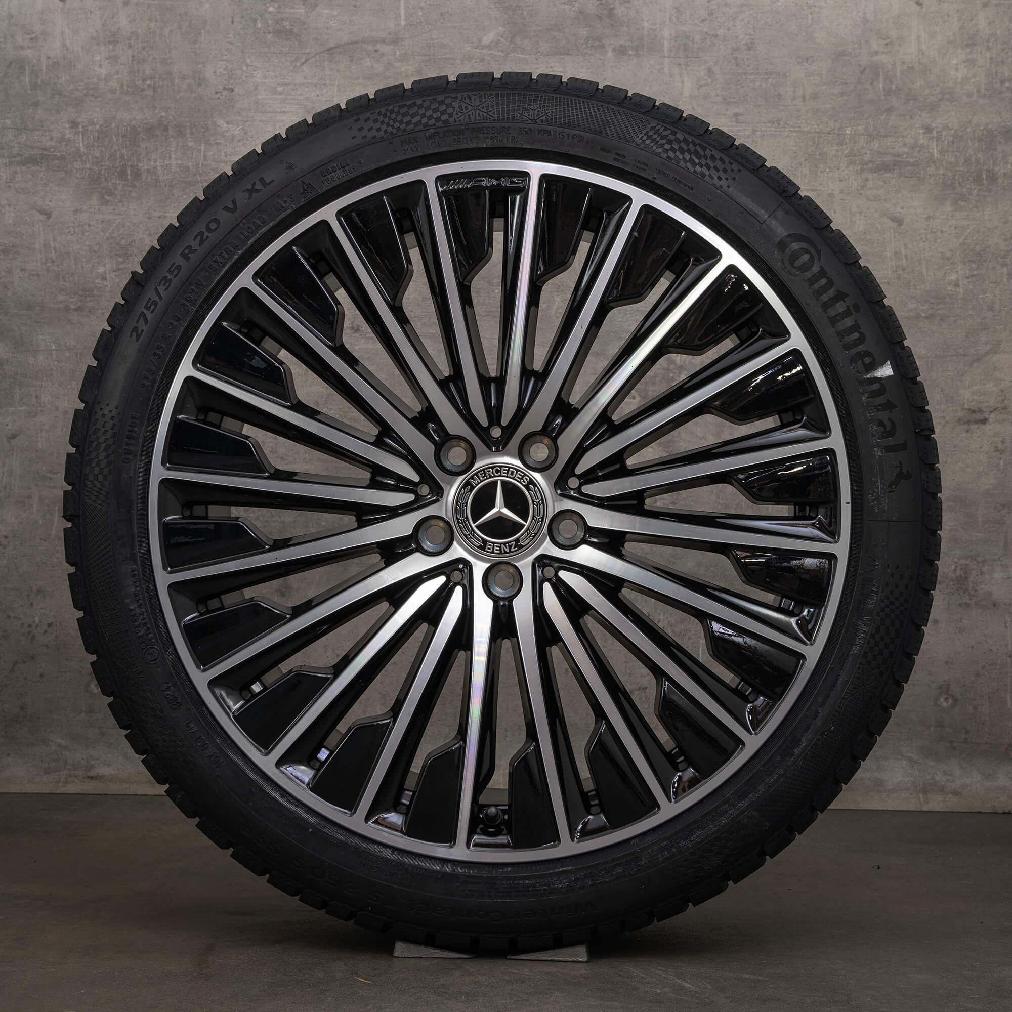 Original Mercedes Benz E-Class AMG jante vară 20 inch W214 S214 A2144010500 A2144010600 negru Lucios NOU