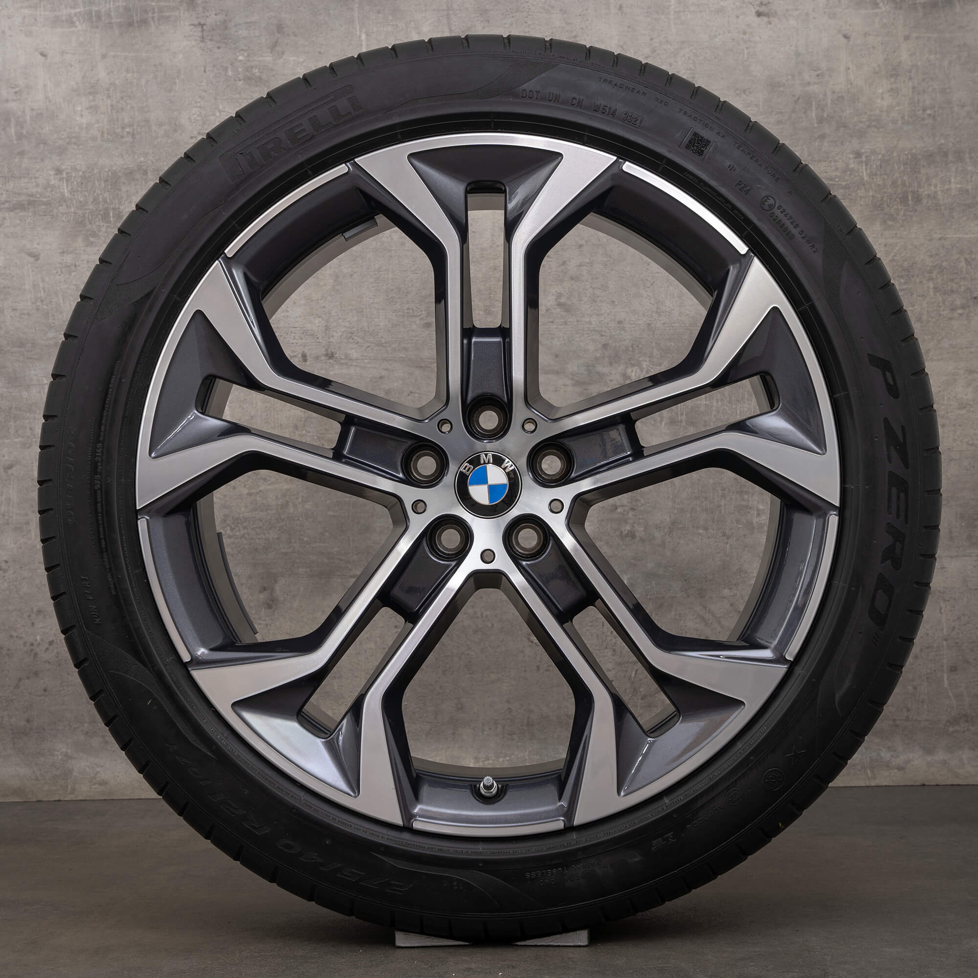 BMW X5 G05 X6 G06 summer wheels 21 inch rims 744 tires 6885459 6885460