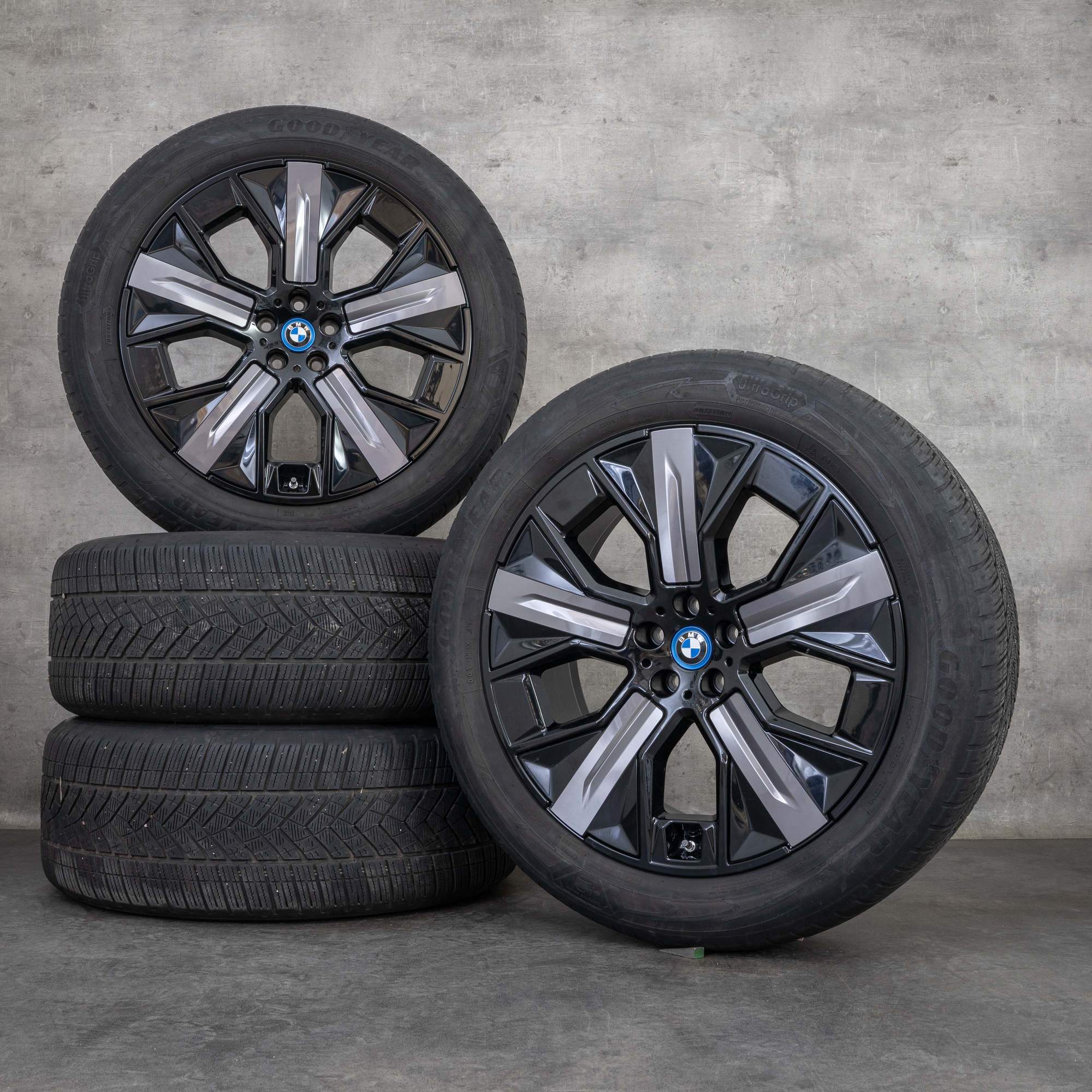 Original BMW iX i20 Winterräder 21 Zoll Felgen 5A02655 Styling 1011 Aerodynamik schwarz