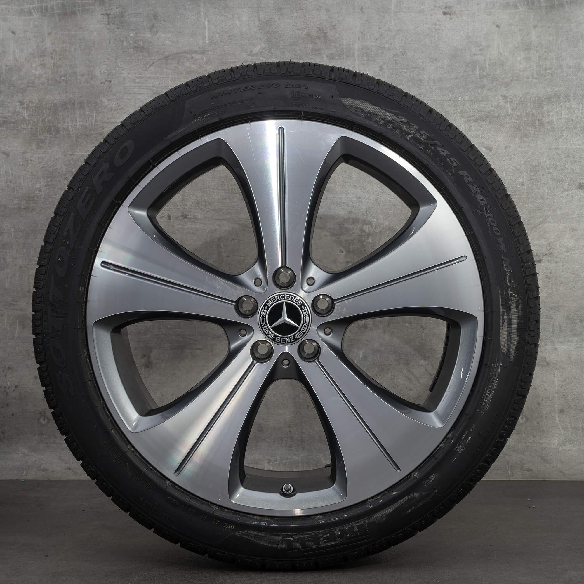 Alkuperäiset Mercedes Benz GLA GLB talvirenkaat 20 tuuman H247 X247 vanteet A2474013700 Tremolit-Metallic UUTUUS