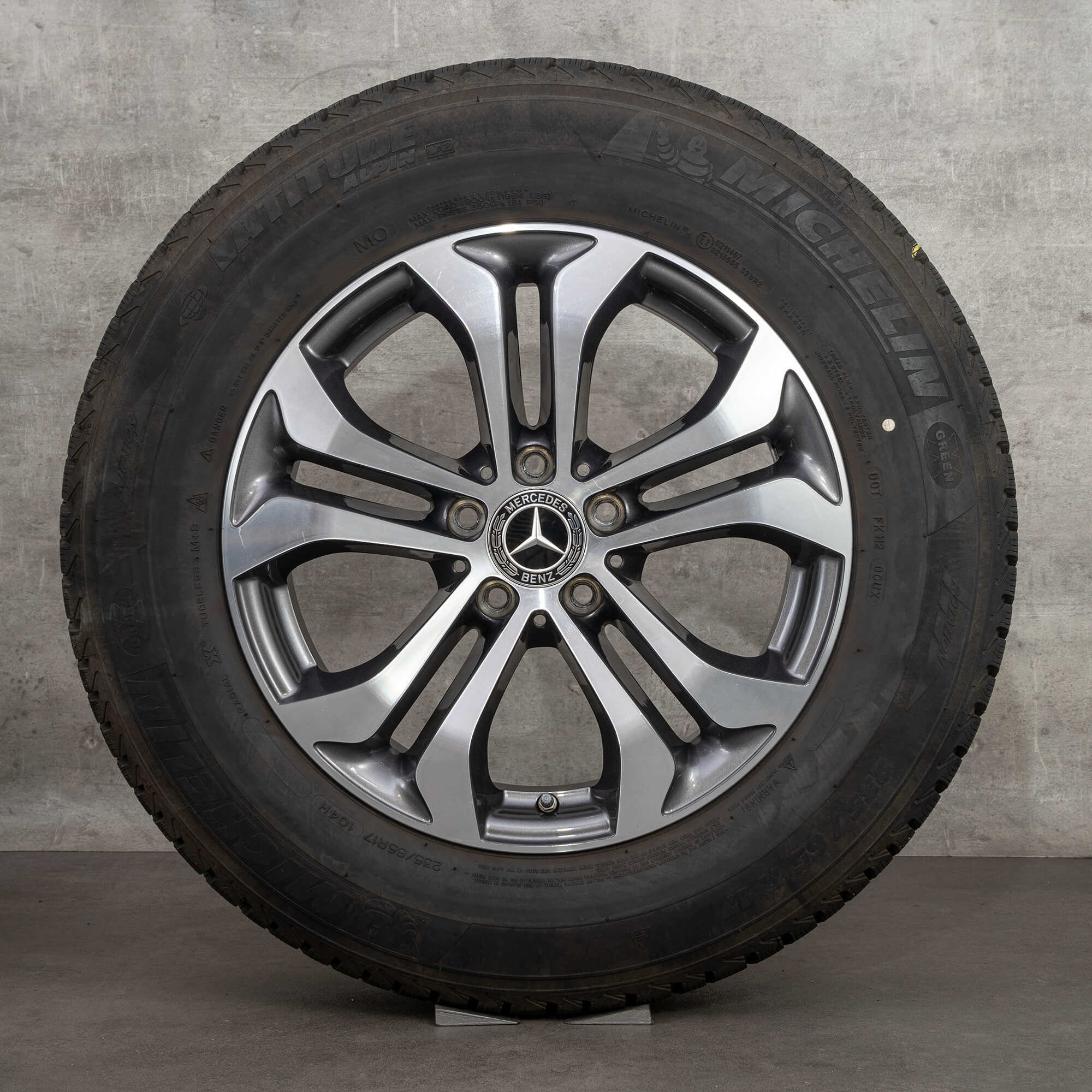 17 tommer Mercedes Benz fælge GLC X253 vinterdæk vinterhjul A2534010600