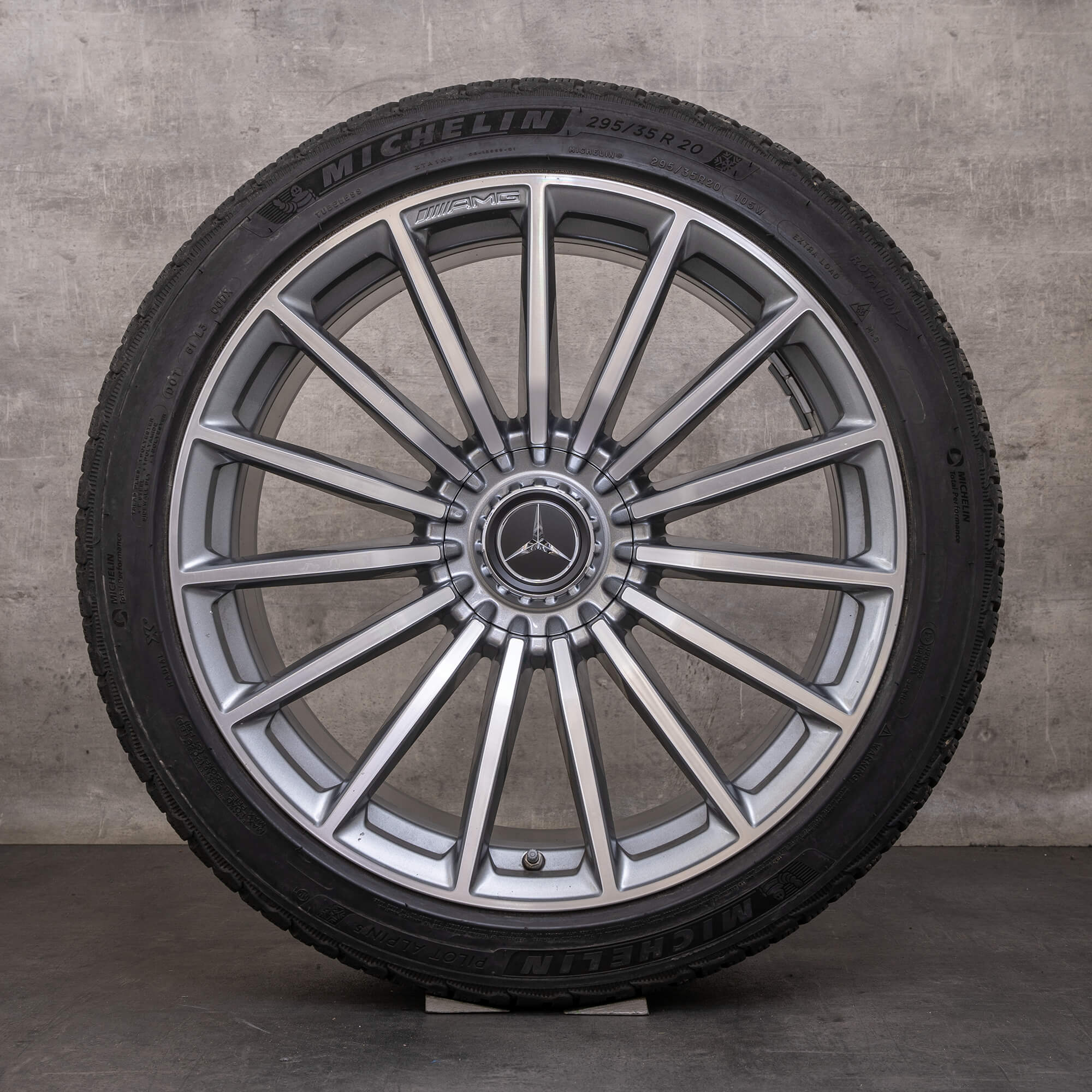 Alkuperäiset Mercedes Benz GT 43 53 63 & S 4Matic+ AMG talvirenkaat 20 tuuman X290 4-oviset vanteet A2904010600 A2904010700 himalaya harmaa Kiillotettu