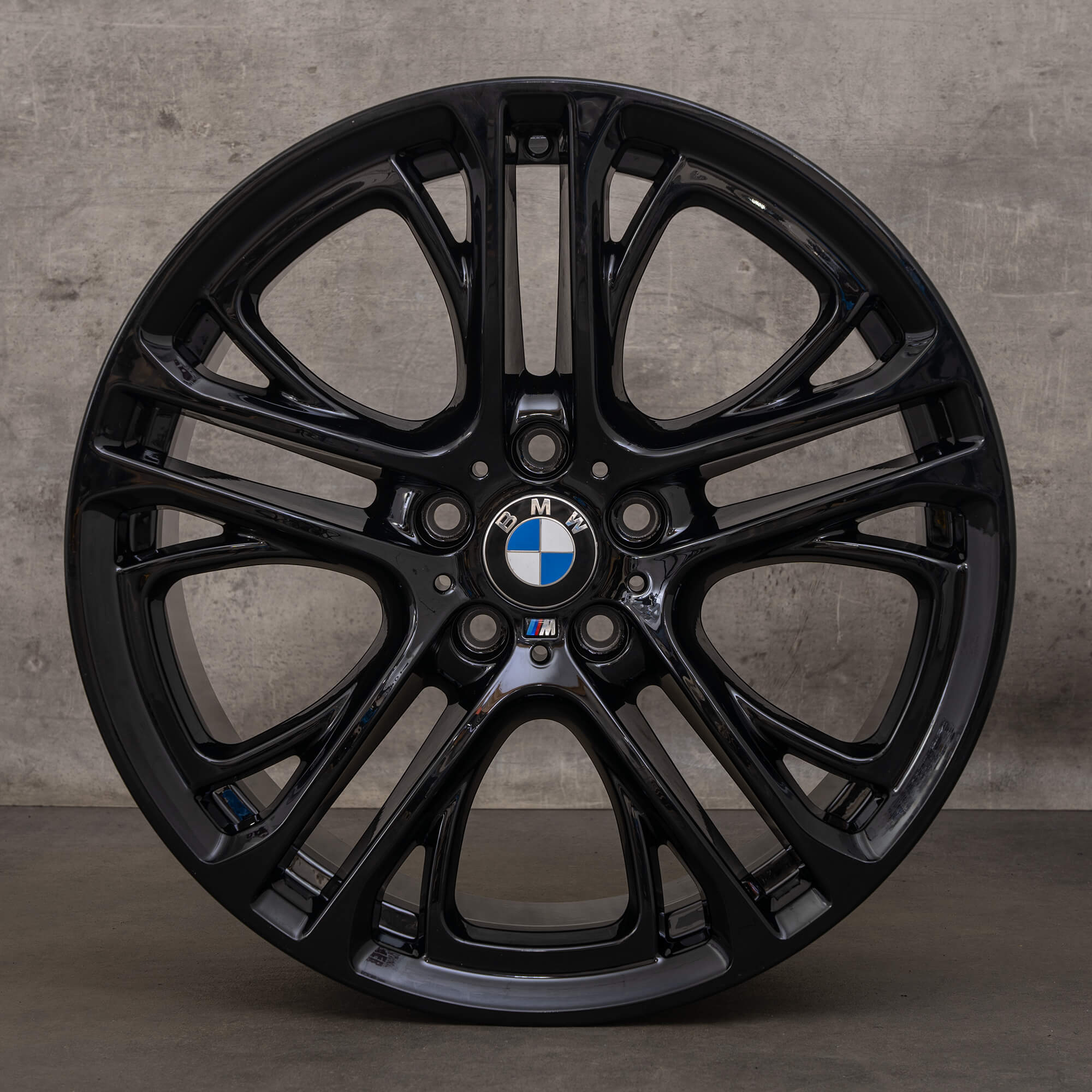 Original BMW X3 F25 X4 F26 Felgen 20 Zoll Styling 310 M 6787582 6787583 schwarz hochglanz Alufelgen
