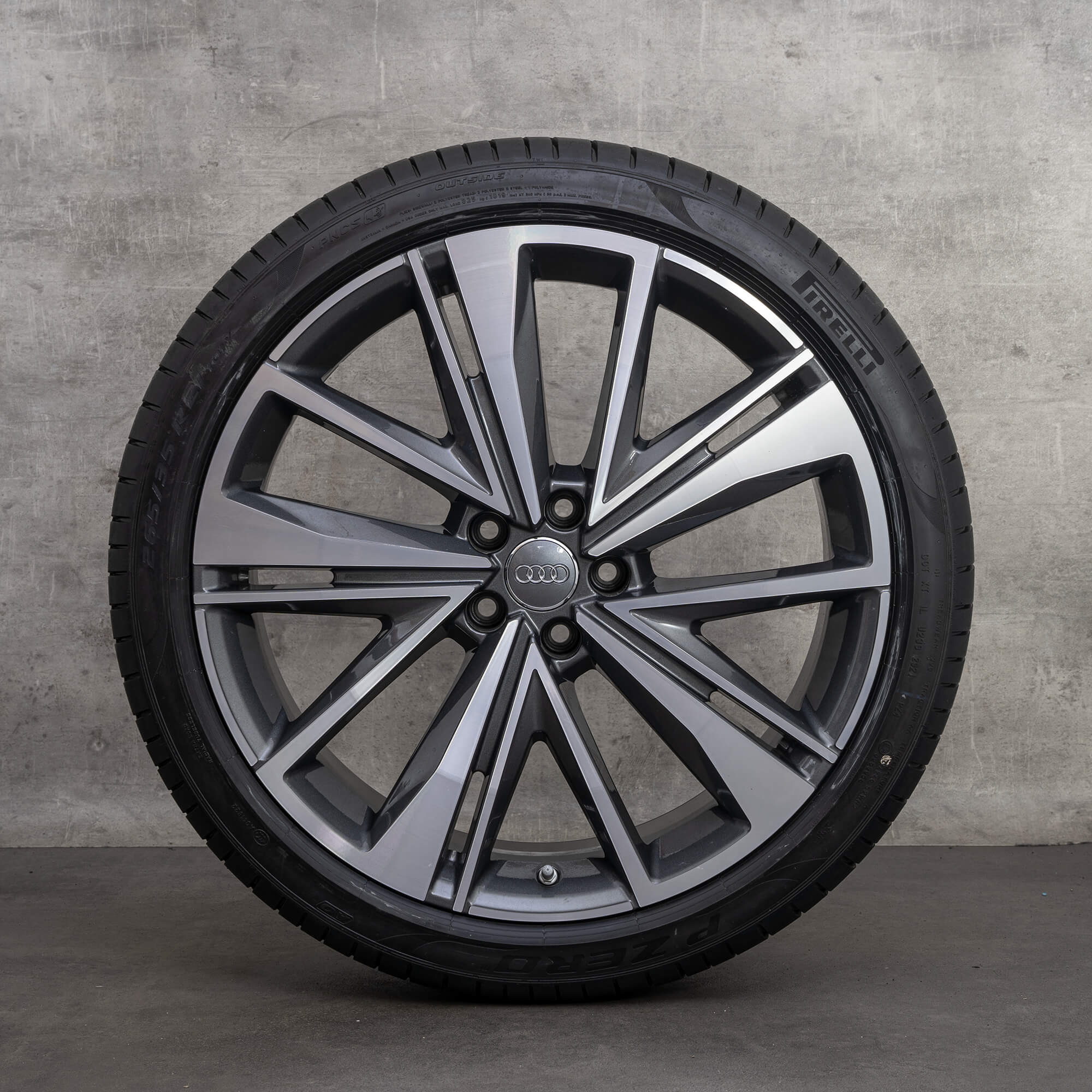 Audi 21 inch velgen A6 S6 4K C8 zomerbanden zomervelgen 4K0601025BK NIEUW