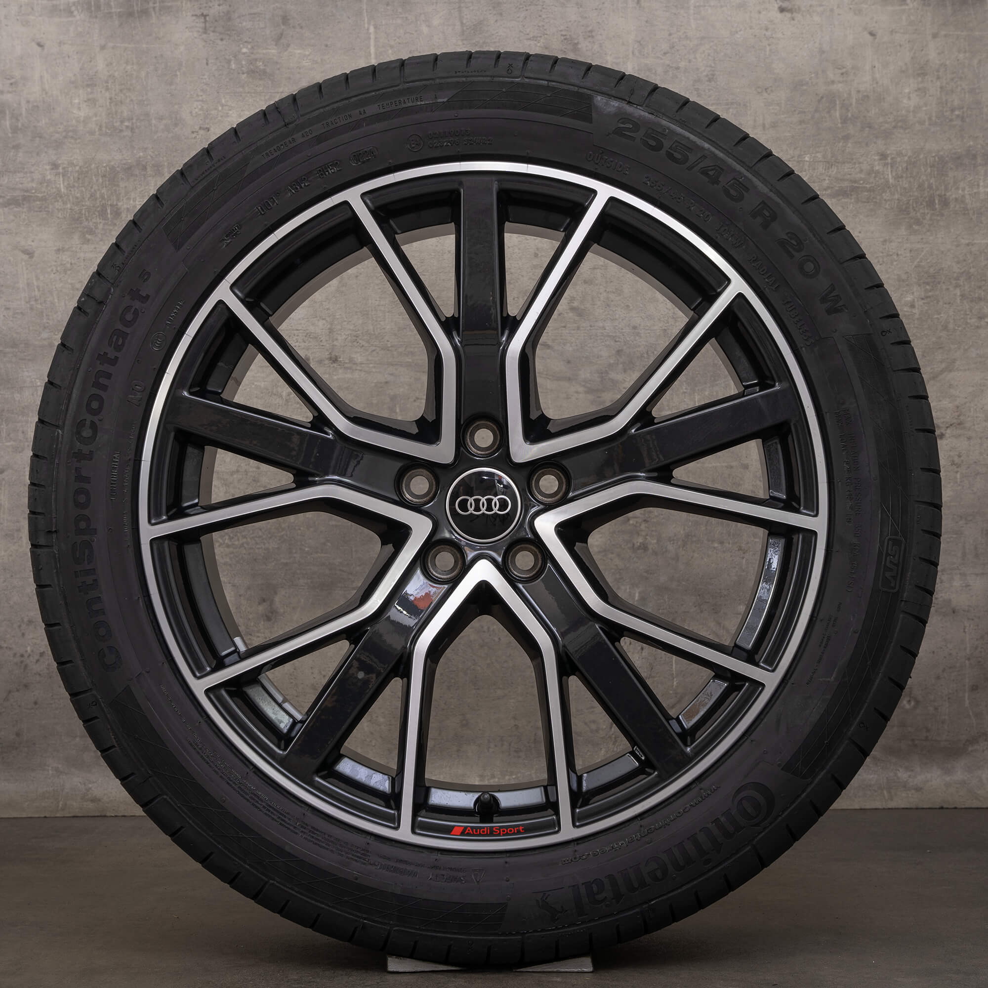 Pneus hiver d'origine Audi Q5 SQ5 FY 20 pouces 80A601025BP jantes noires