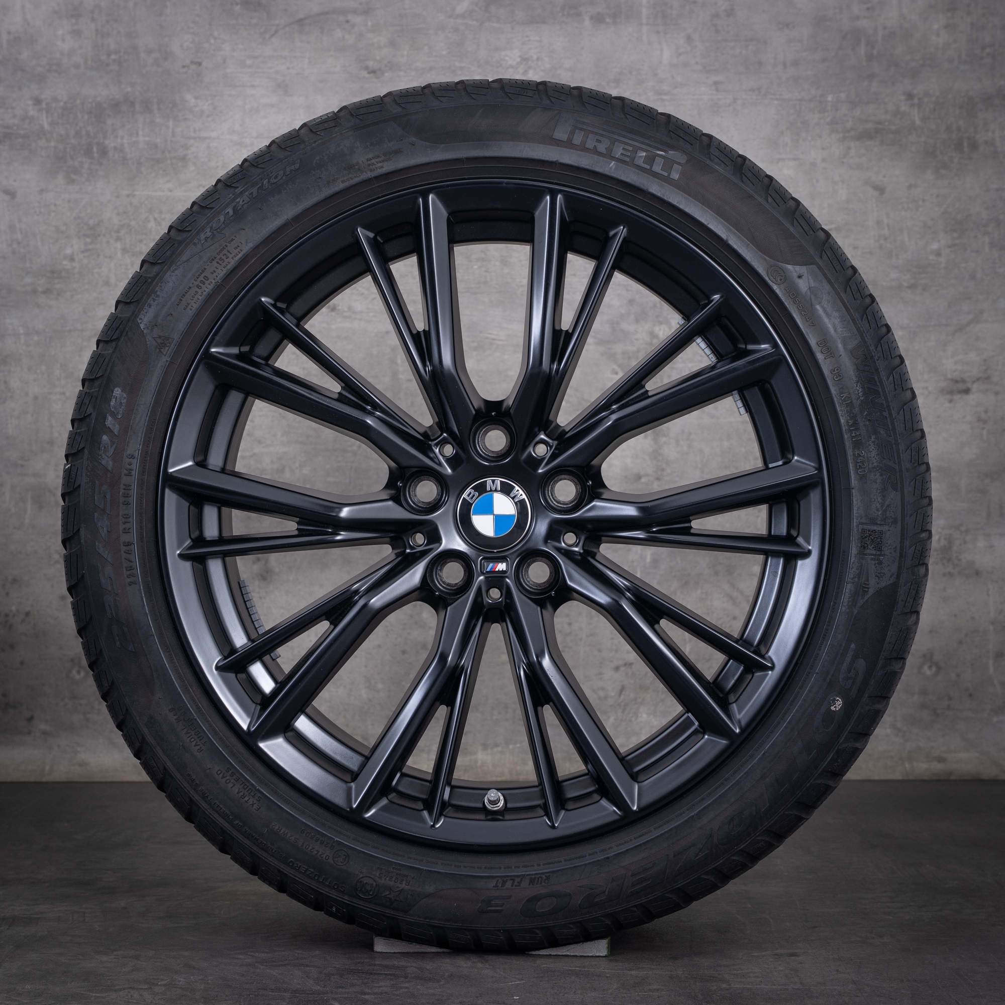 Original BMW 3er Winterräder 18 Zoll G20 G21 Felgen Styling 796 M 6885305 schwarz matt
