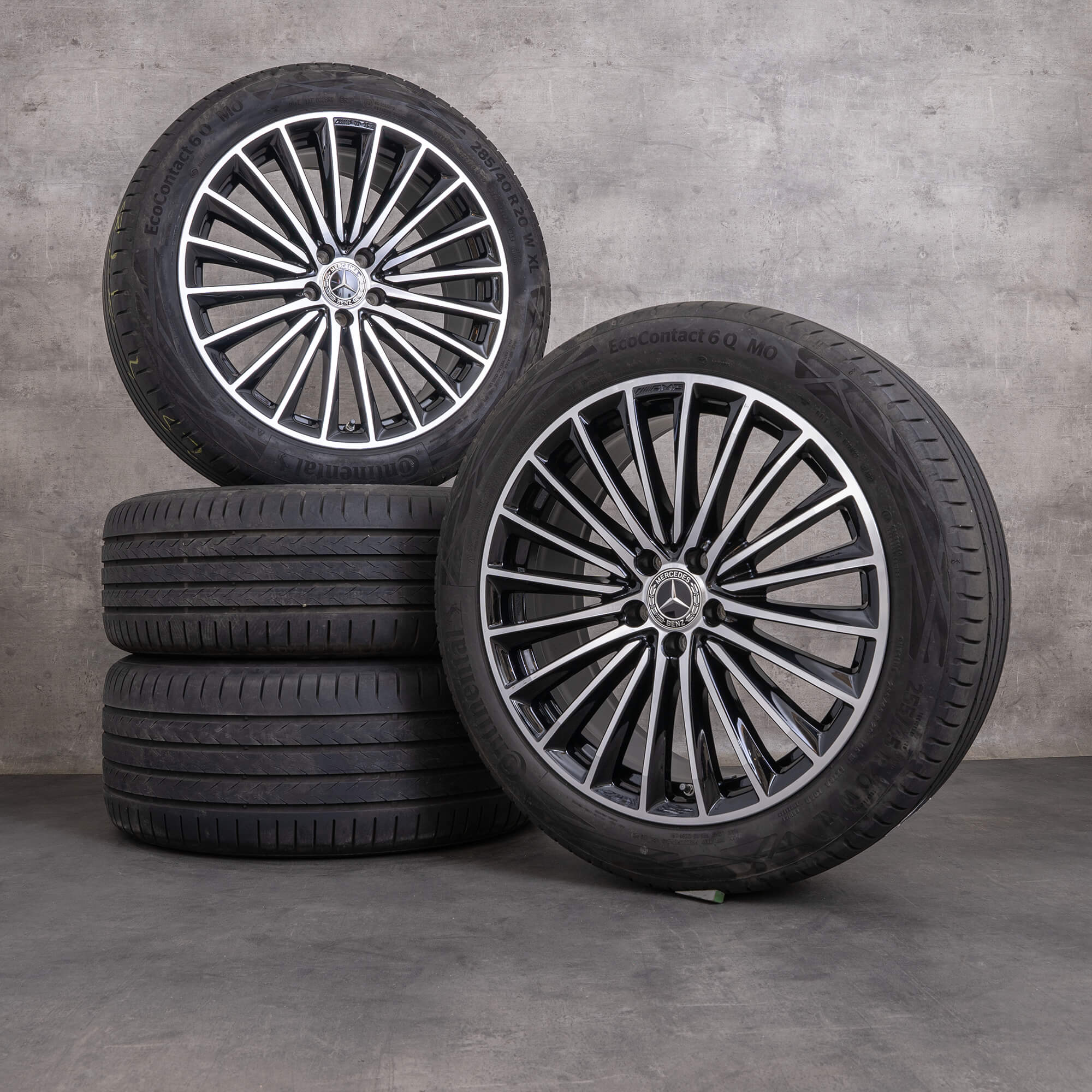 Originele Mercedes Benz GLC AMG velgen 20 inch X254 C254 zomerwielen A2544010800 A2544010900 zwart hoogglans gedraaid