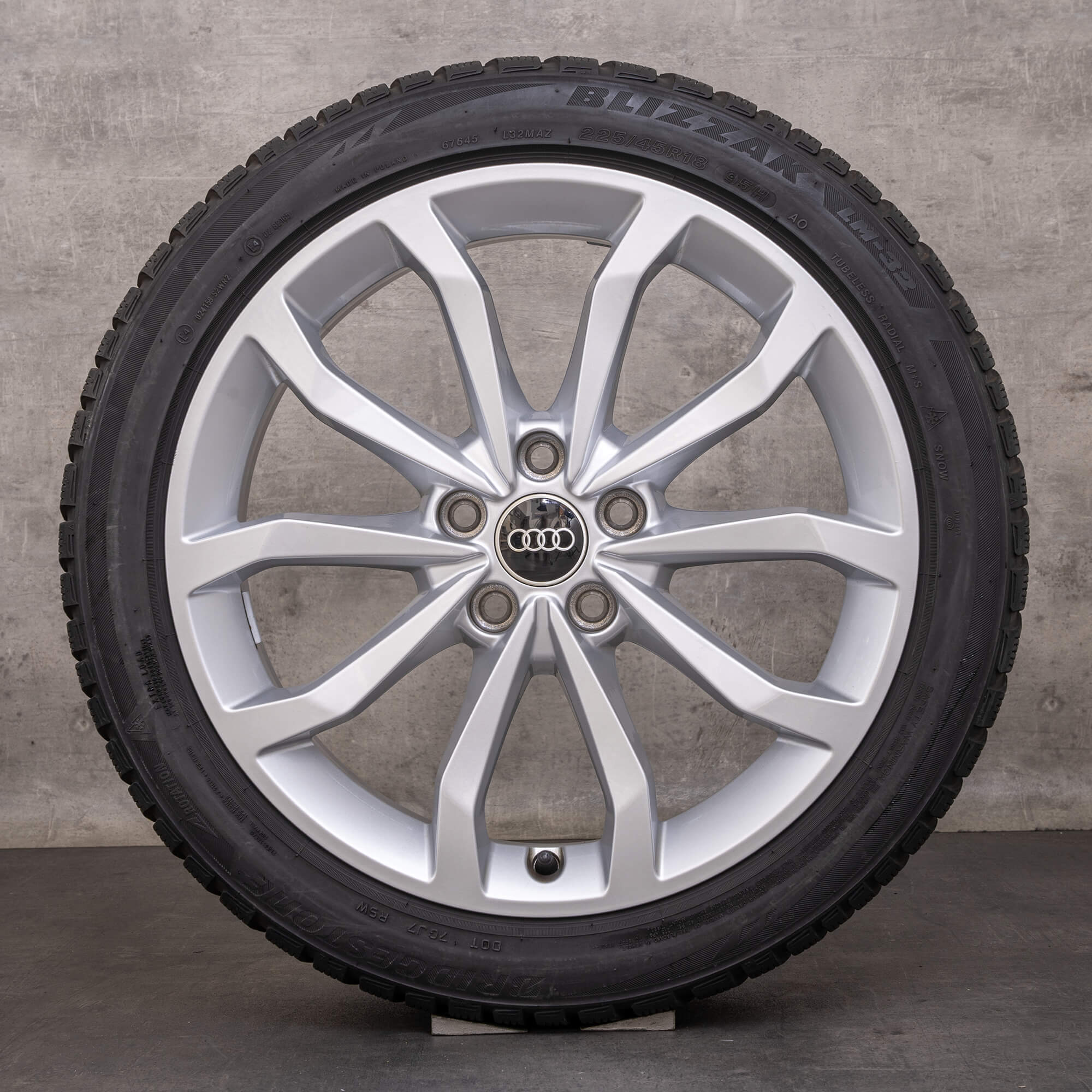 OEM Audi A4 S4 snow tire packages 18 inch B9 8W rims 8W0601025ED