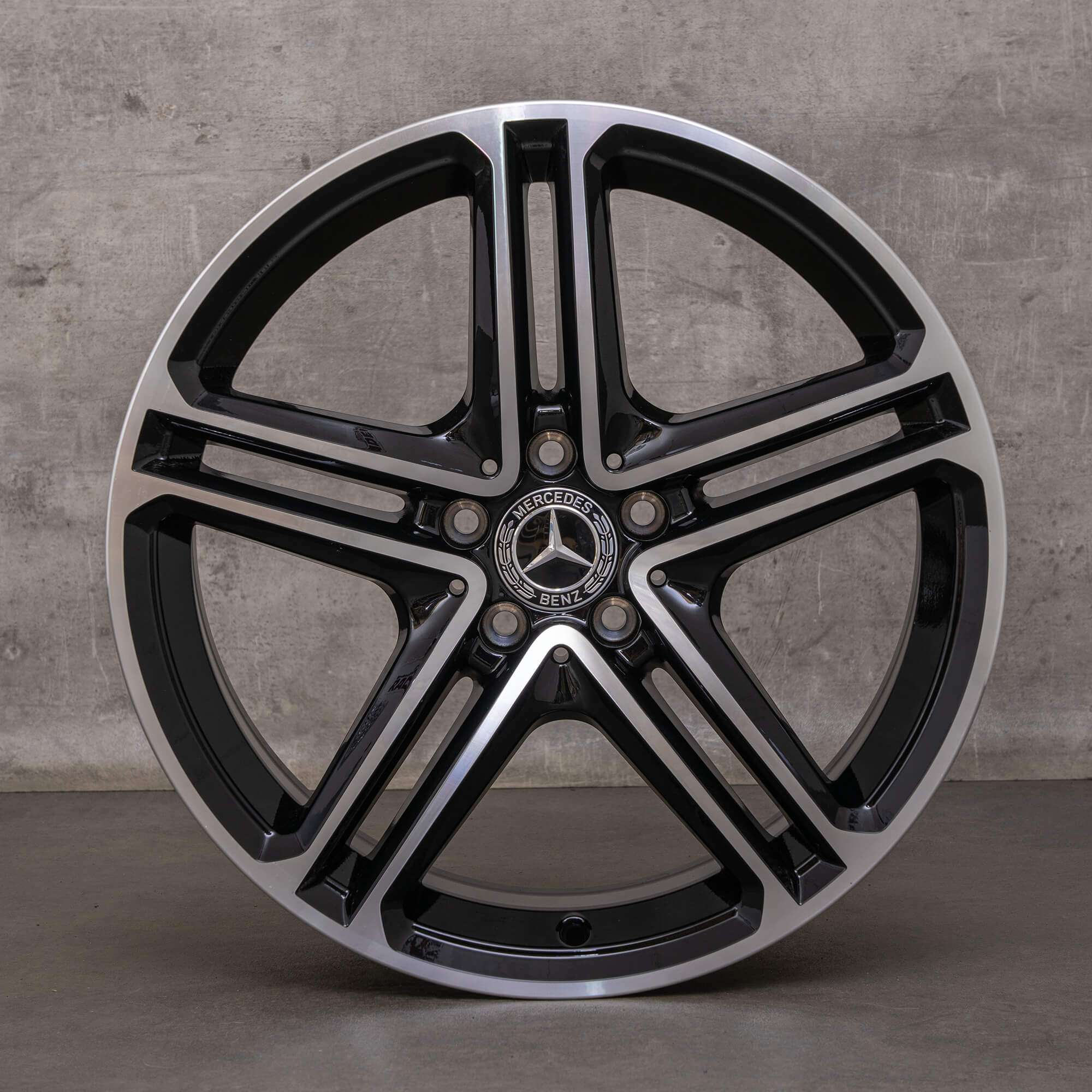 Originale Mercedes CLS fælge 19 tommer C257 A2574011200 A2574011300 sort blank drejet NYT
