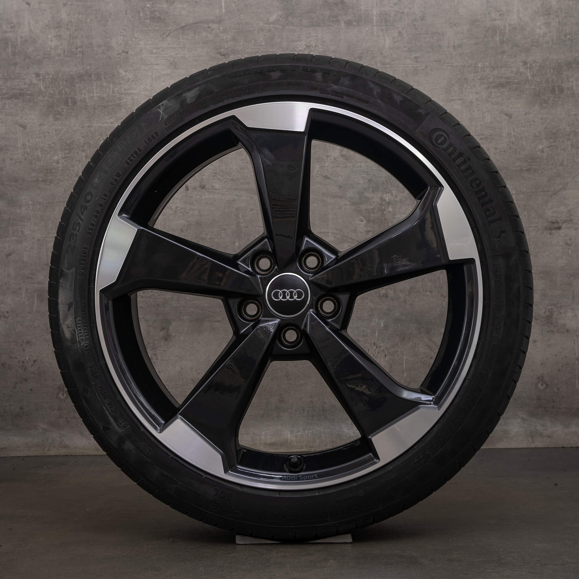 Jantes d'origine Audi Q2 SQ2 jantes été 19 pouces GA 81A601025M rotor noir brillant