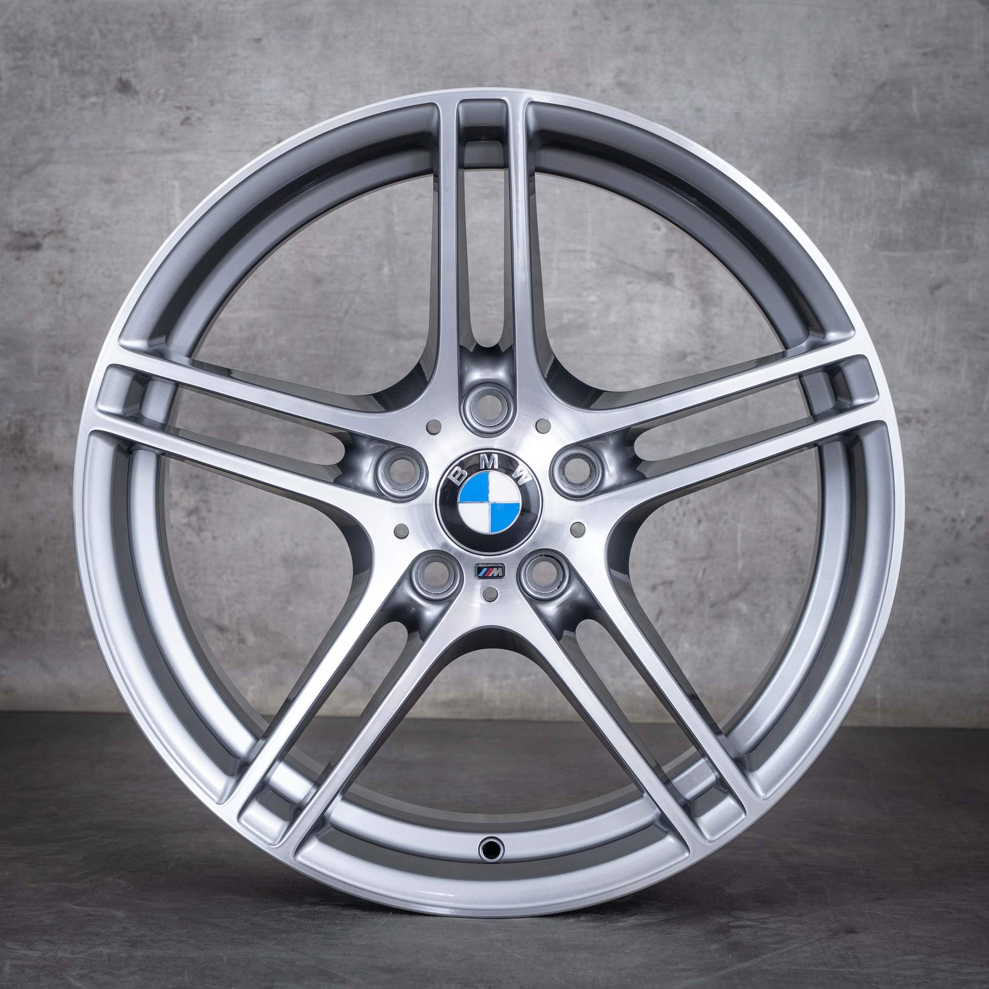 Originele BMW 3 Serie velgen 19 inch E90 E91 E92 E93 Styling 313 M 7844343 7844344 ferrogrijs gepolijst NIEUW