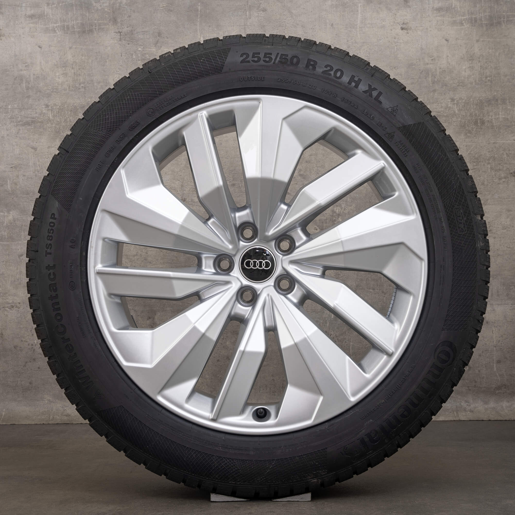 Originale Audi e-tron S & Sportback vinterhjul 20 tommer GE fælge 4KE601025E sølv NYT