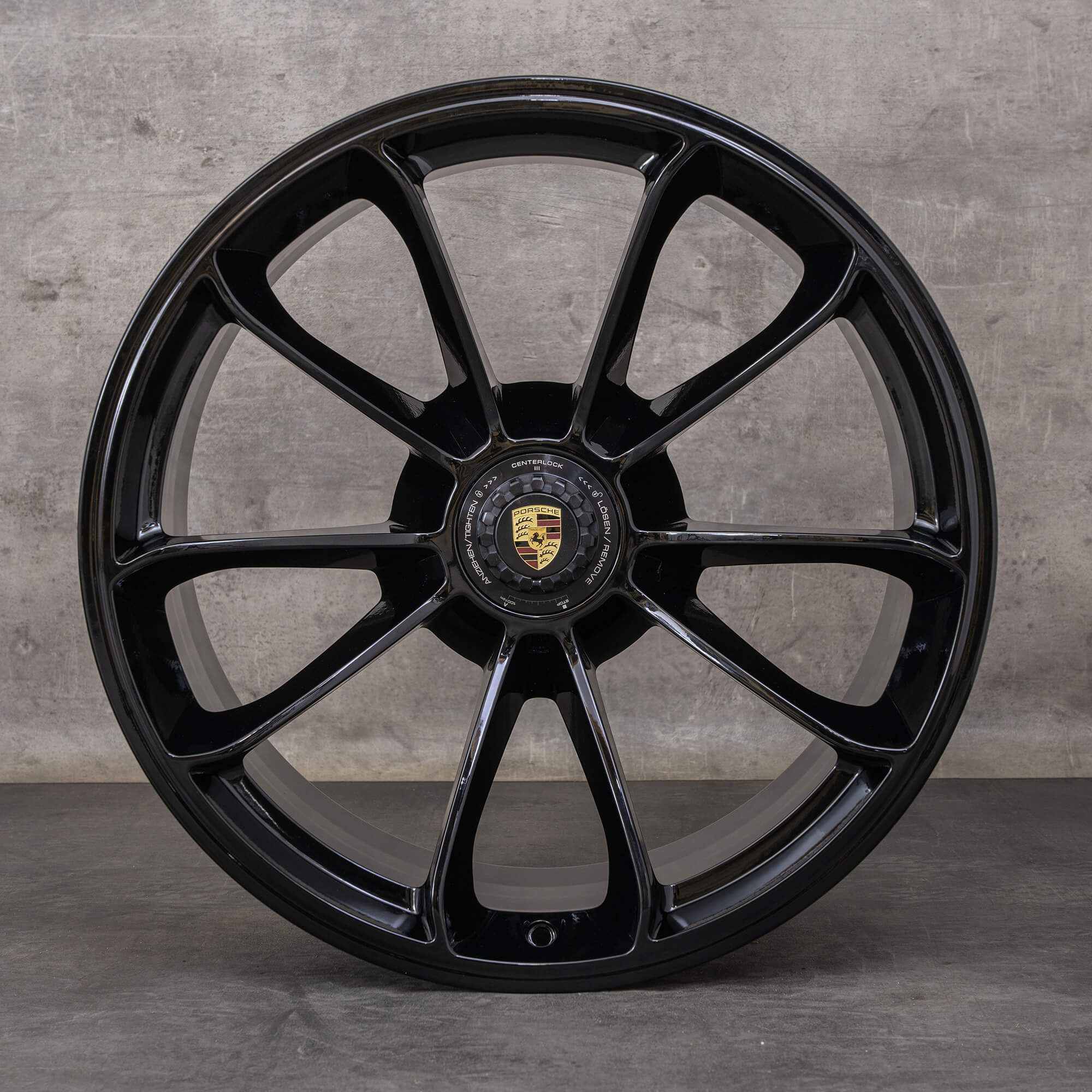Oryginalne Felgi Porsche 911 20 cali 991 I & II GT3 RS GT2 99136216282 99136216883 czarne NOWE