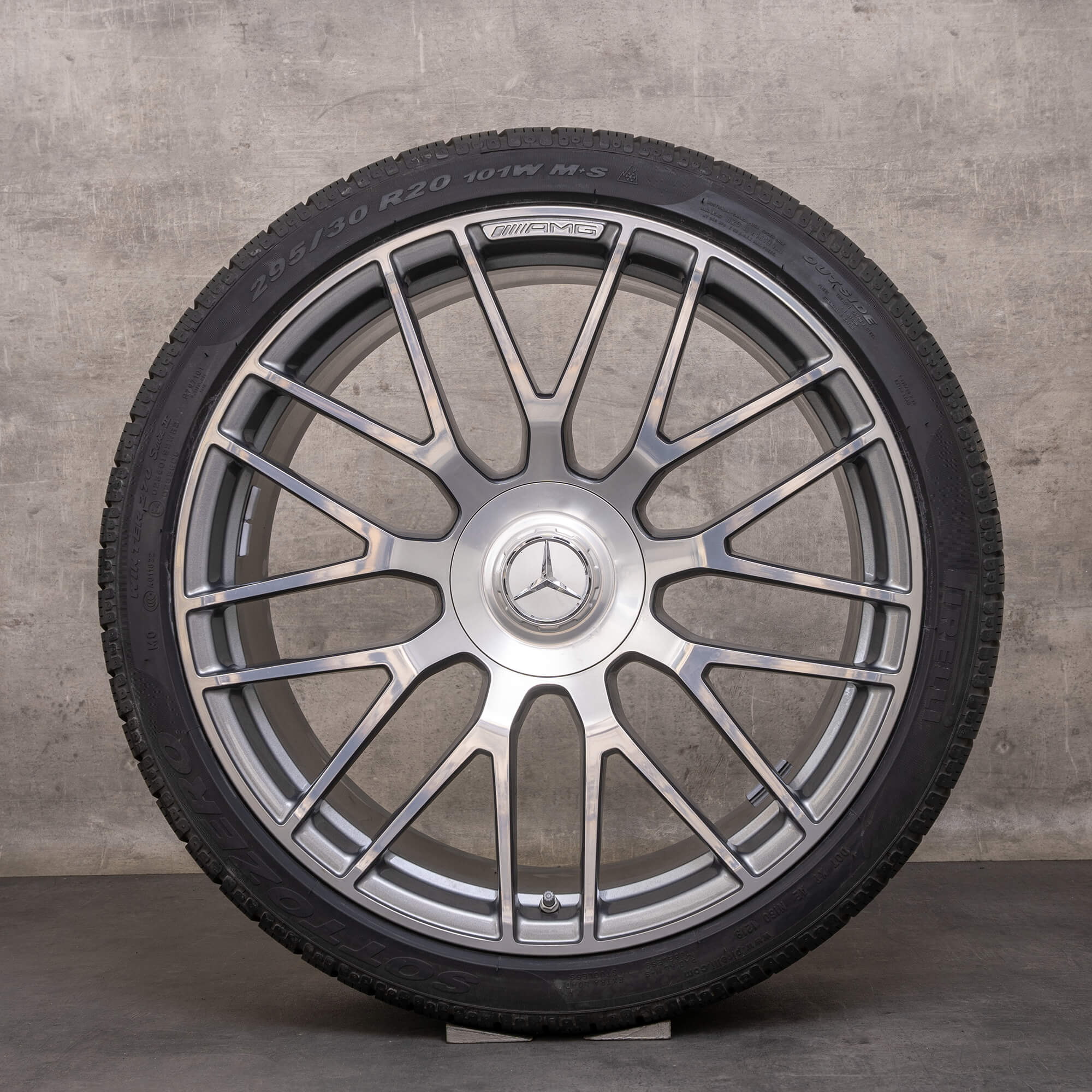 Originální disky Mercedes Benz AMG GT Winterrder 19 20 palců C190 R190 A1904010700 A1904010800 himalya šedá lesklá soustružená