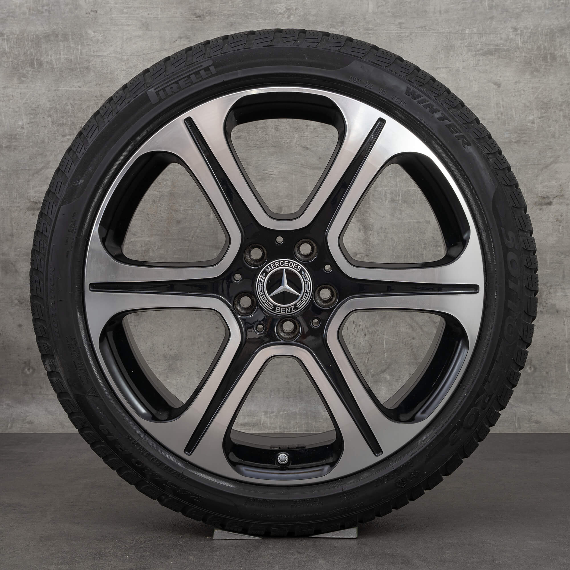 Orijinal Mercedes Benz E-Serisi kış jantları 19 inç W213 S213 C238 A238 jantlar A2134013400 A2134013500 siyah parlak tornalı