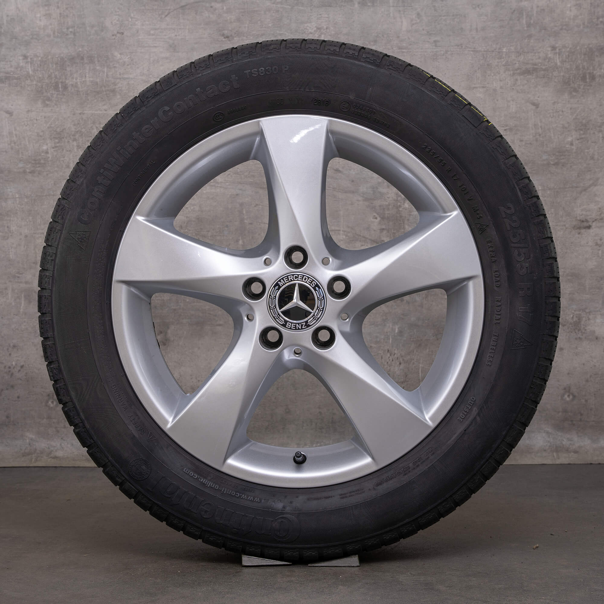 Original Mercedes Benz Classe V roues d'hiver 17 pouces W447 Vito Viano jantes A4474012200 argent