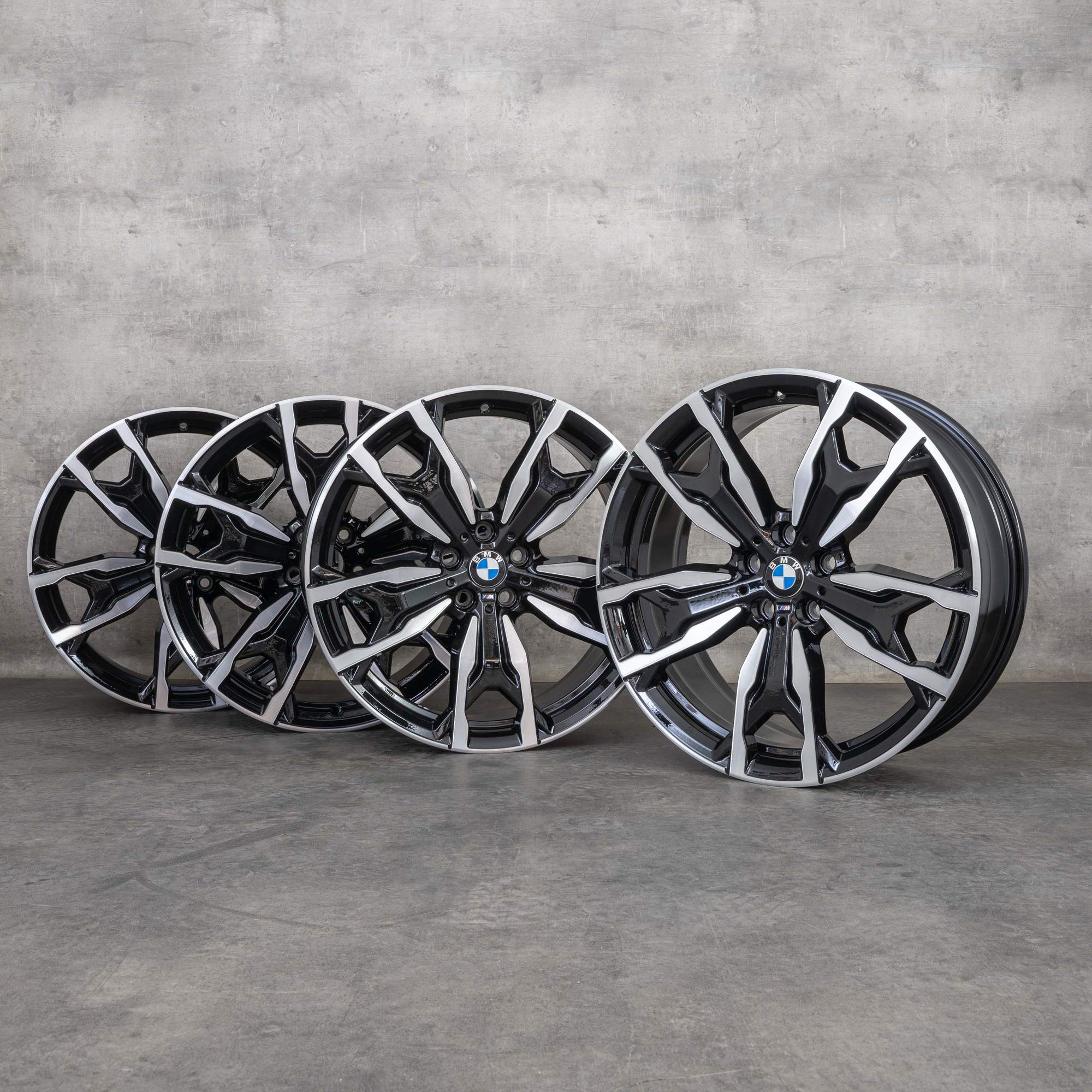 Oryginalne felgi BMW X3 X4 20 cali G01 G02 Styling 787 M 8073791 8073792 czarne polerowane NOWOŚĆ