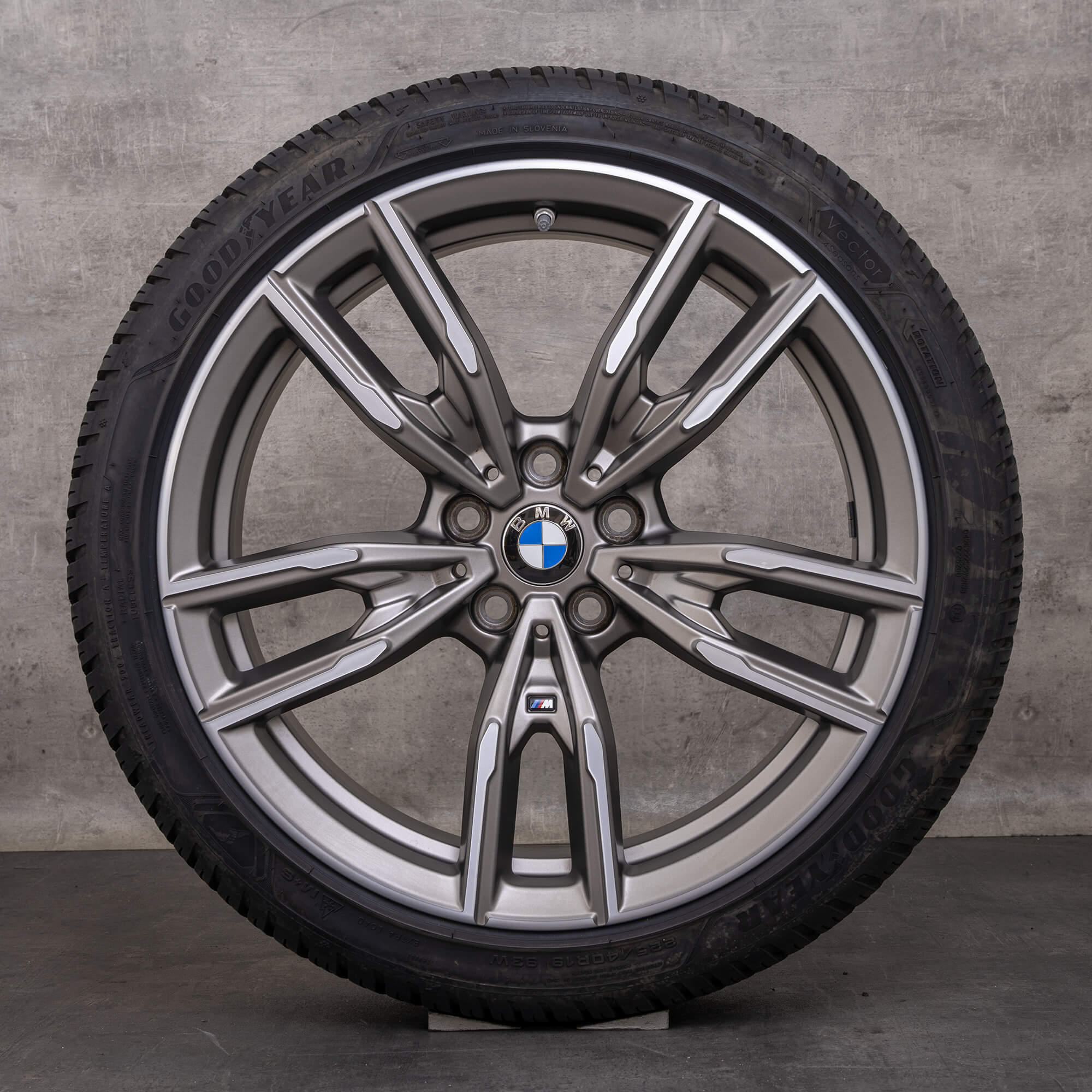 Jantes originais BMW Série 2 3 4 19 polegadas G42 G20 G21 G22 G23 Pneus All Season estilo 792 M 8089894 8089895 orbit grey matt glossy turned