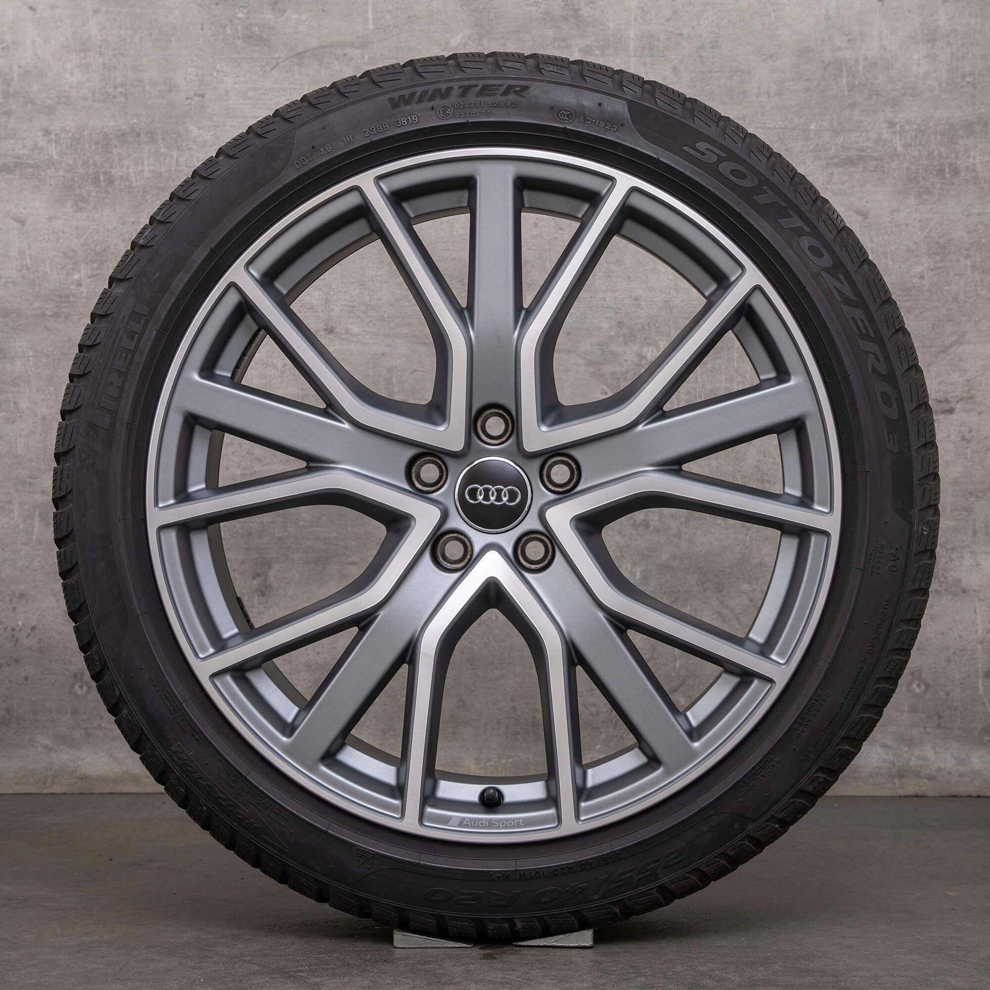 Original Audi A6 S6 roues d'hiver 20 pouces 4K C8 jantes 4K0601025AB titane mat brillant