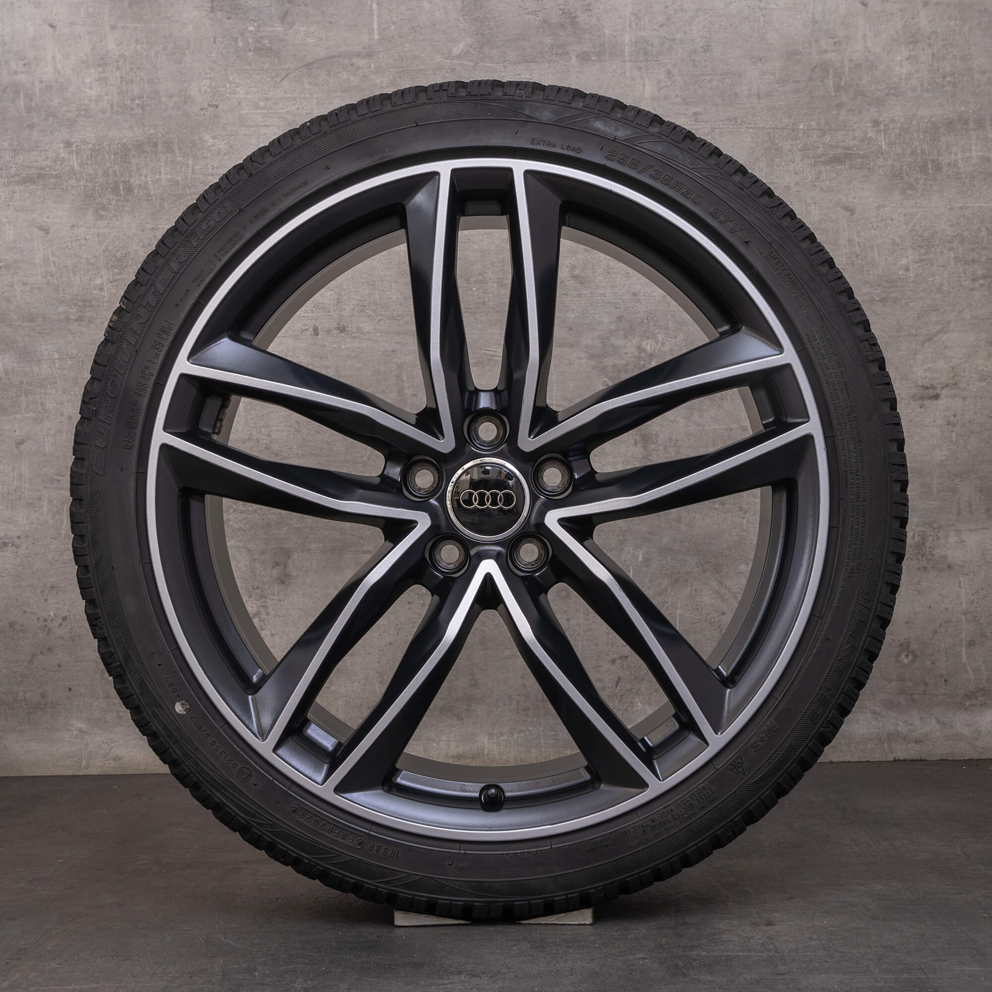 Alkuperäiset Audi A6 S6 talvirenkaat 20 tuuman 4G C7 vanteet 4G9601025N musta hopea matta