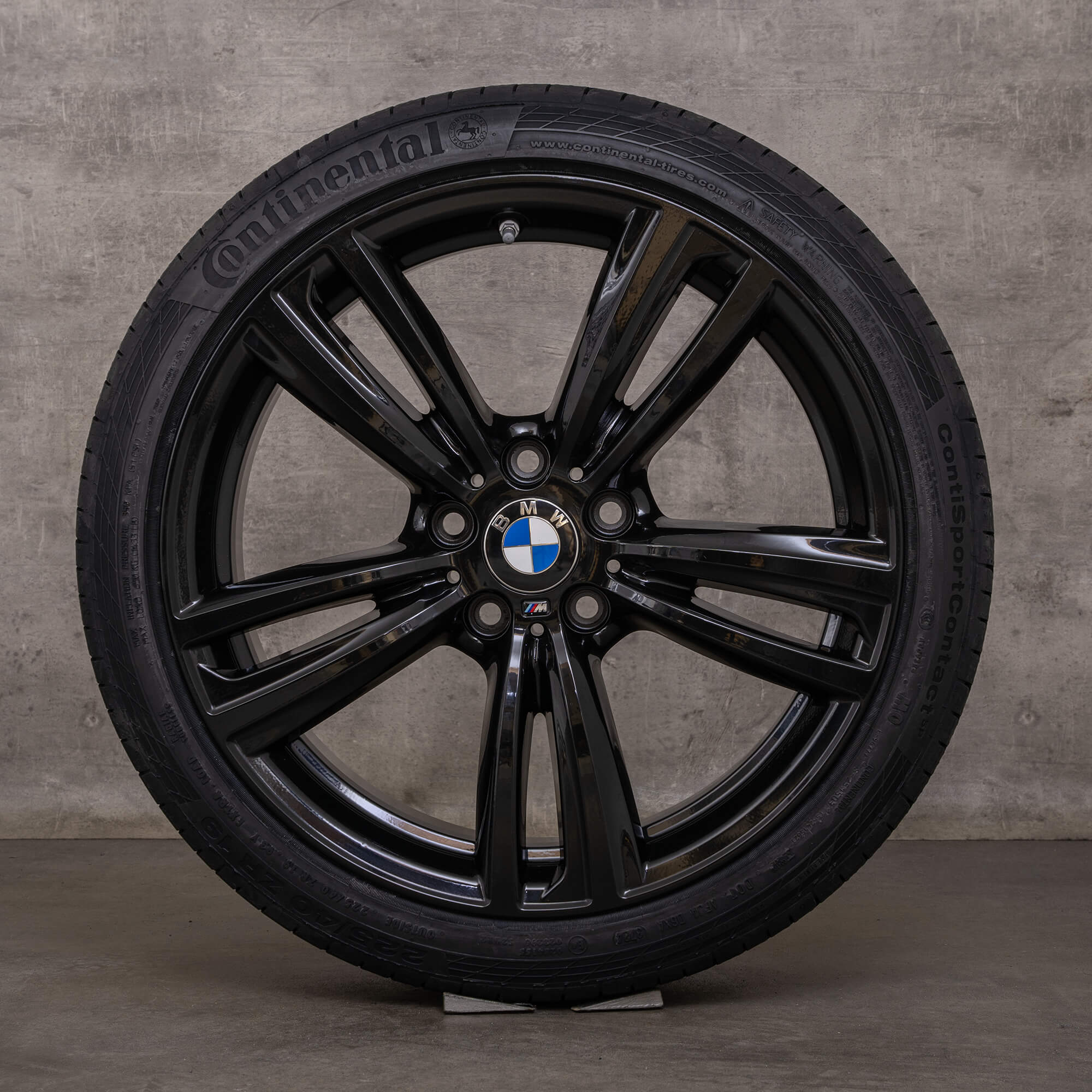 Originální alu kola BMW řady 3 4 19 palců F30 F31 F32 F33 Gran Coupe F36 letni styling 442 M 7846780 7846781 černá lesklá