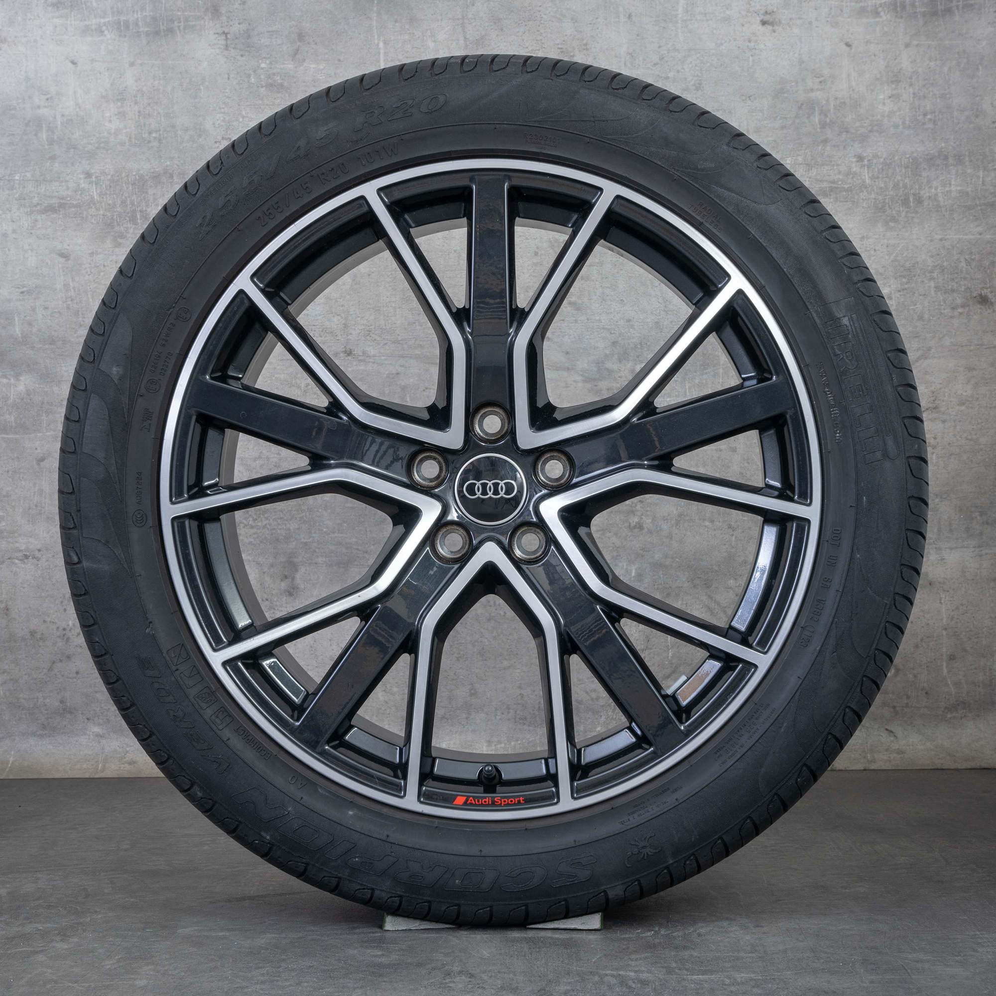Oem Audi Q5 SQ5 jantes 20 pouces FY pneus été 80A601025AP granit poli
