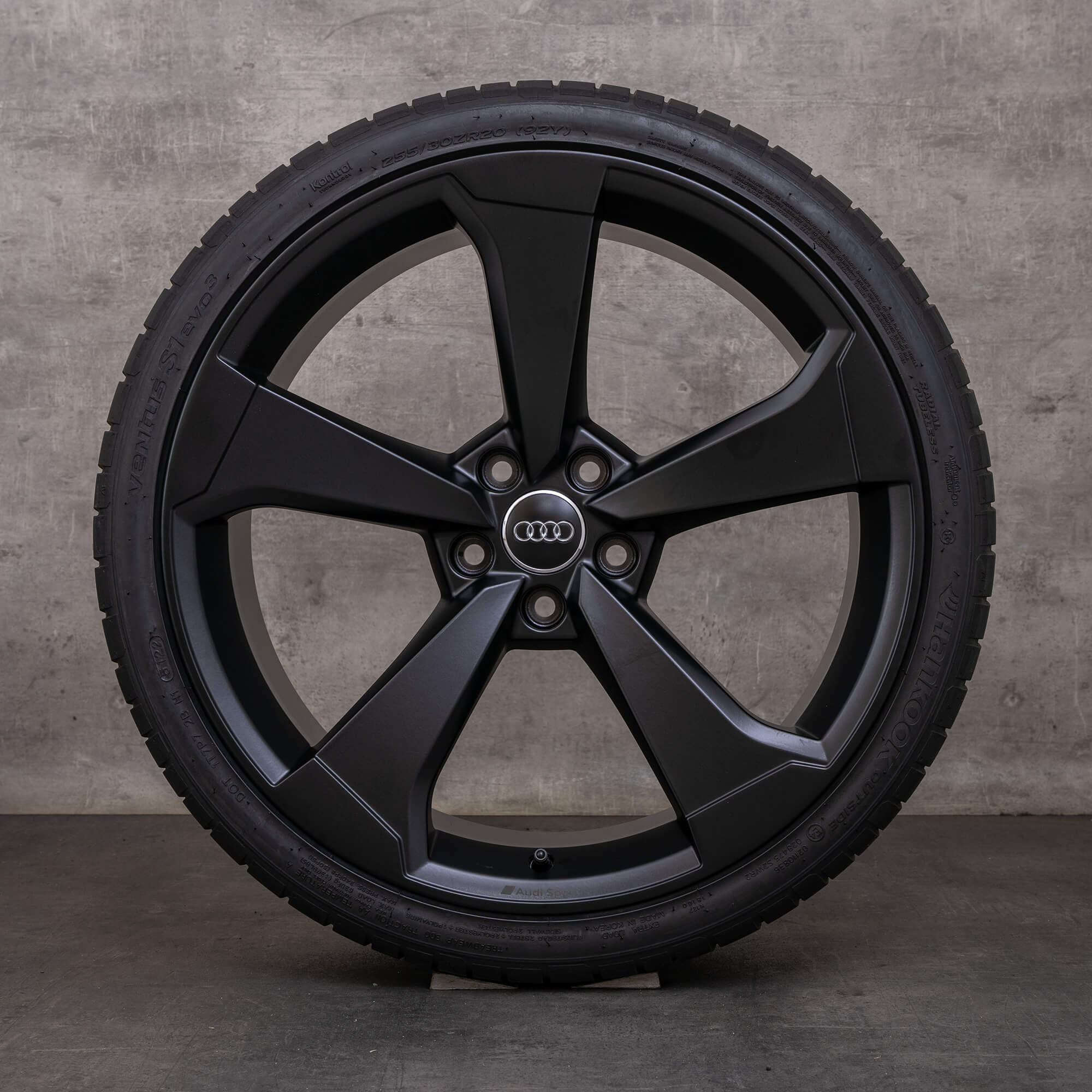 OEM Audi A5 S5 rims 20 inch F5 summer wheels 8W0601025CF black matt