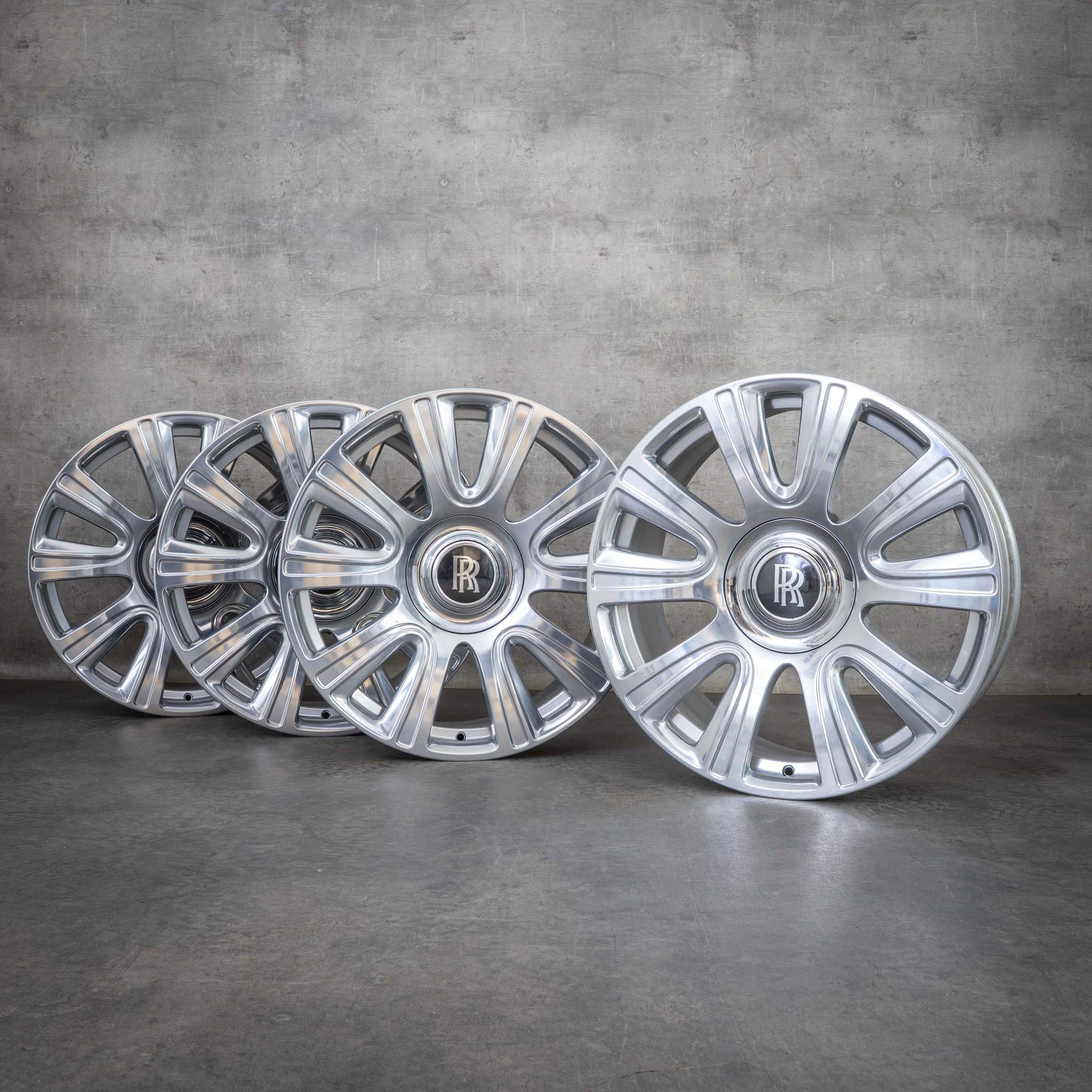 OEM Rolls Royce Ghost Wraith Dawn Rims 21 inch Styling 653 6864987 6864988 chrome polished